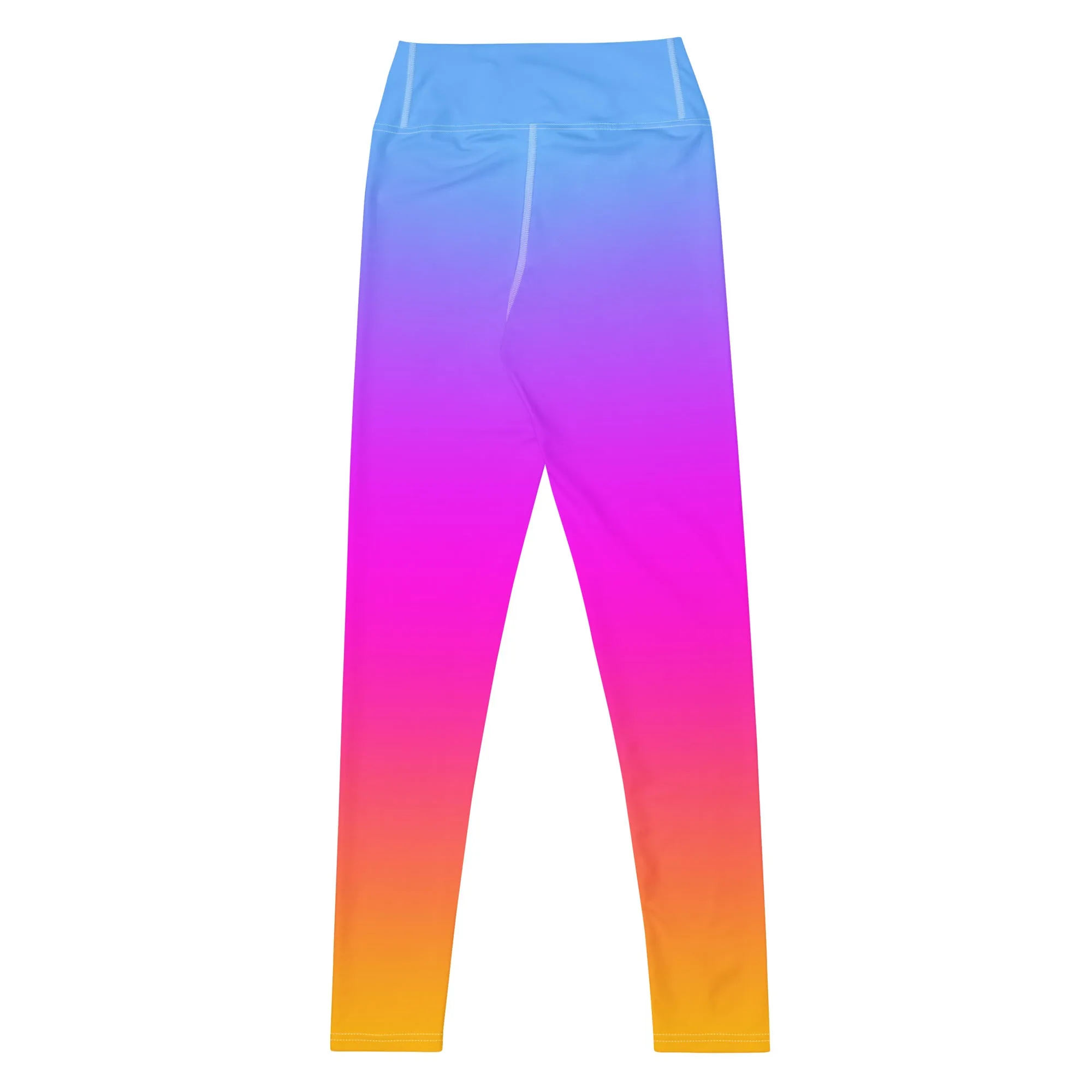 Sunset Sorbet Ombre Yoga Leggings