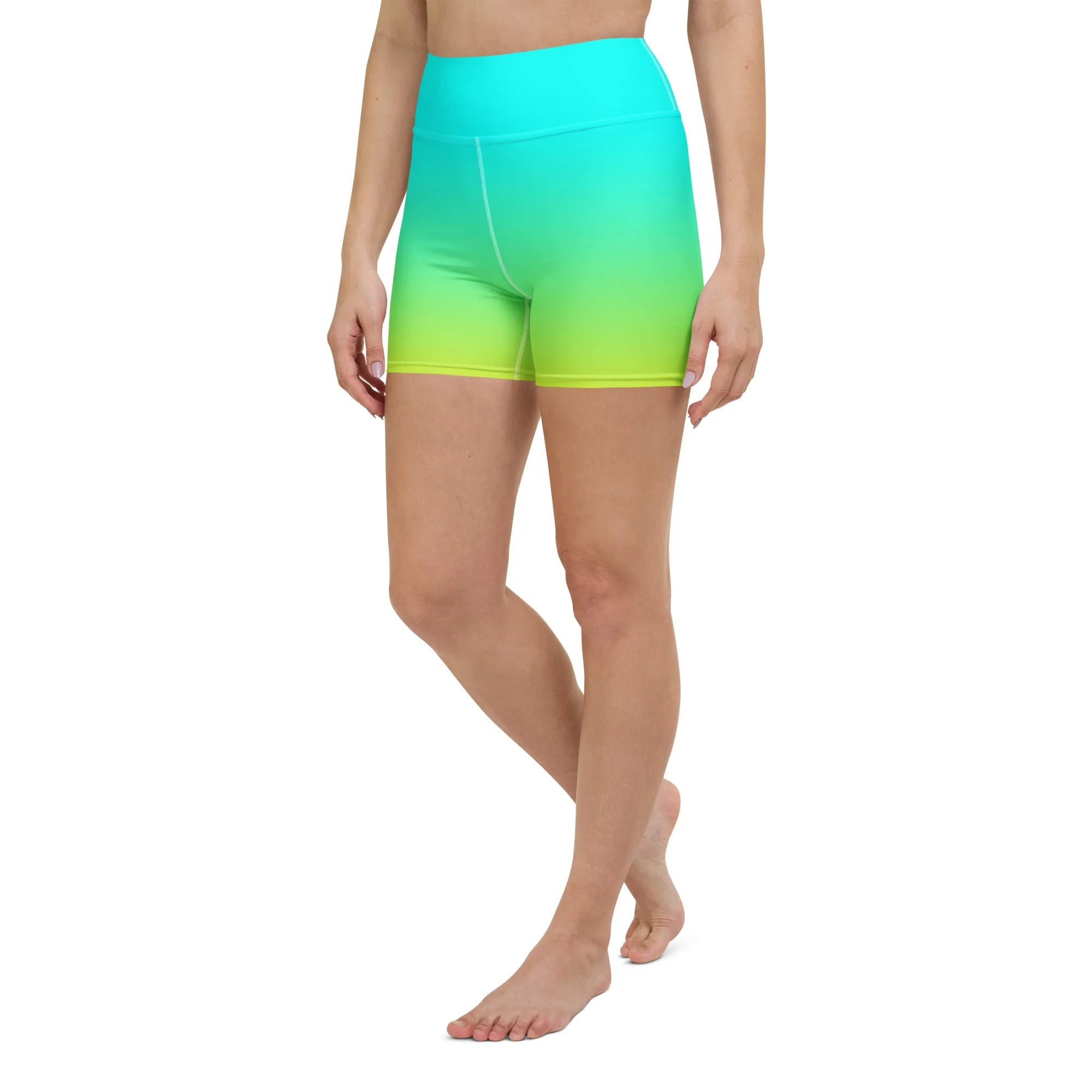 Sunset Sorbet Ombre Yoga Shorts