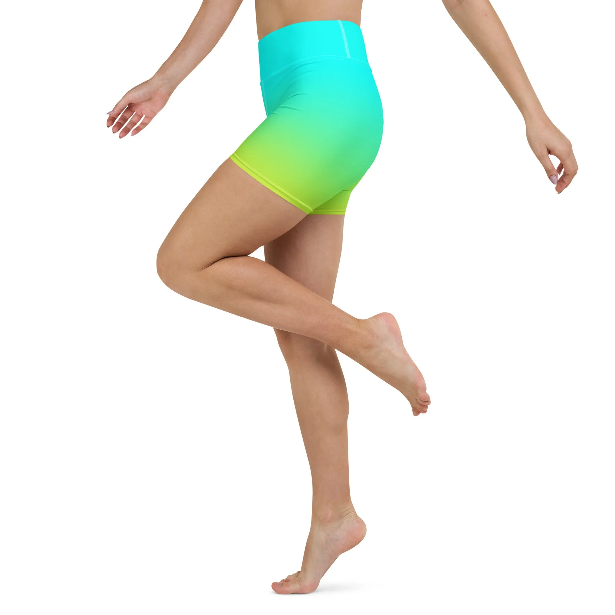 Sunset Sorbet Ombre Yoga Shorts