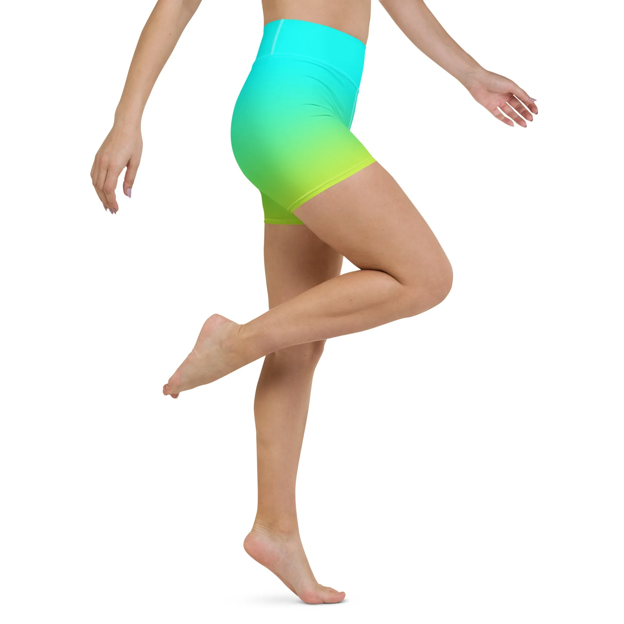 Sunset Sorbet Ombre Yoga Shorts