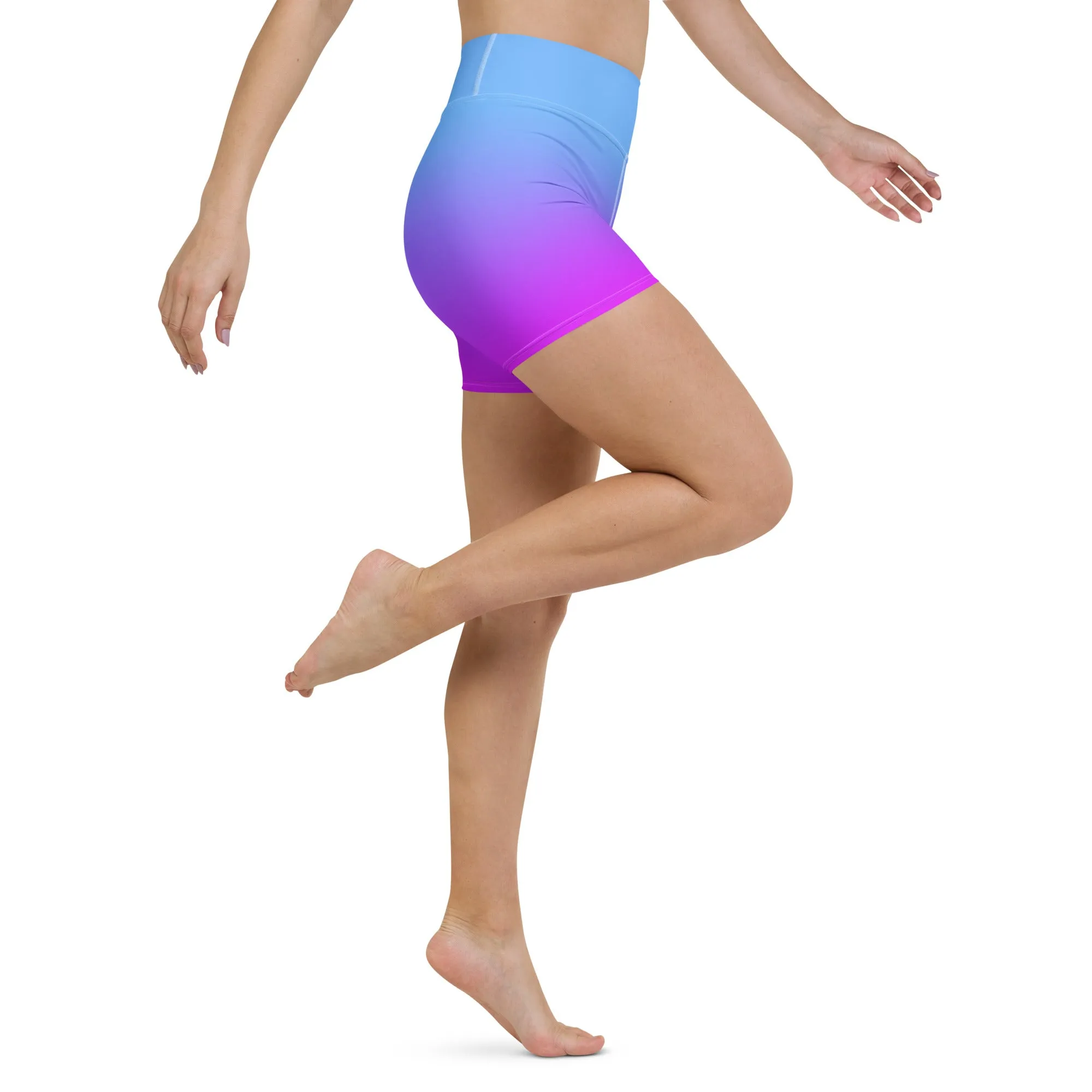 Sunset Sorbet Ombre Yoga Shorts