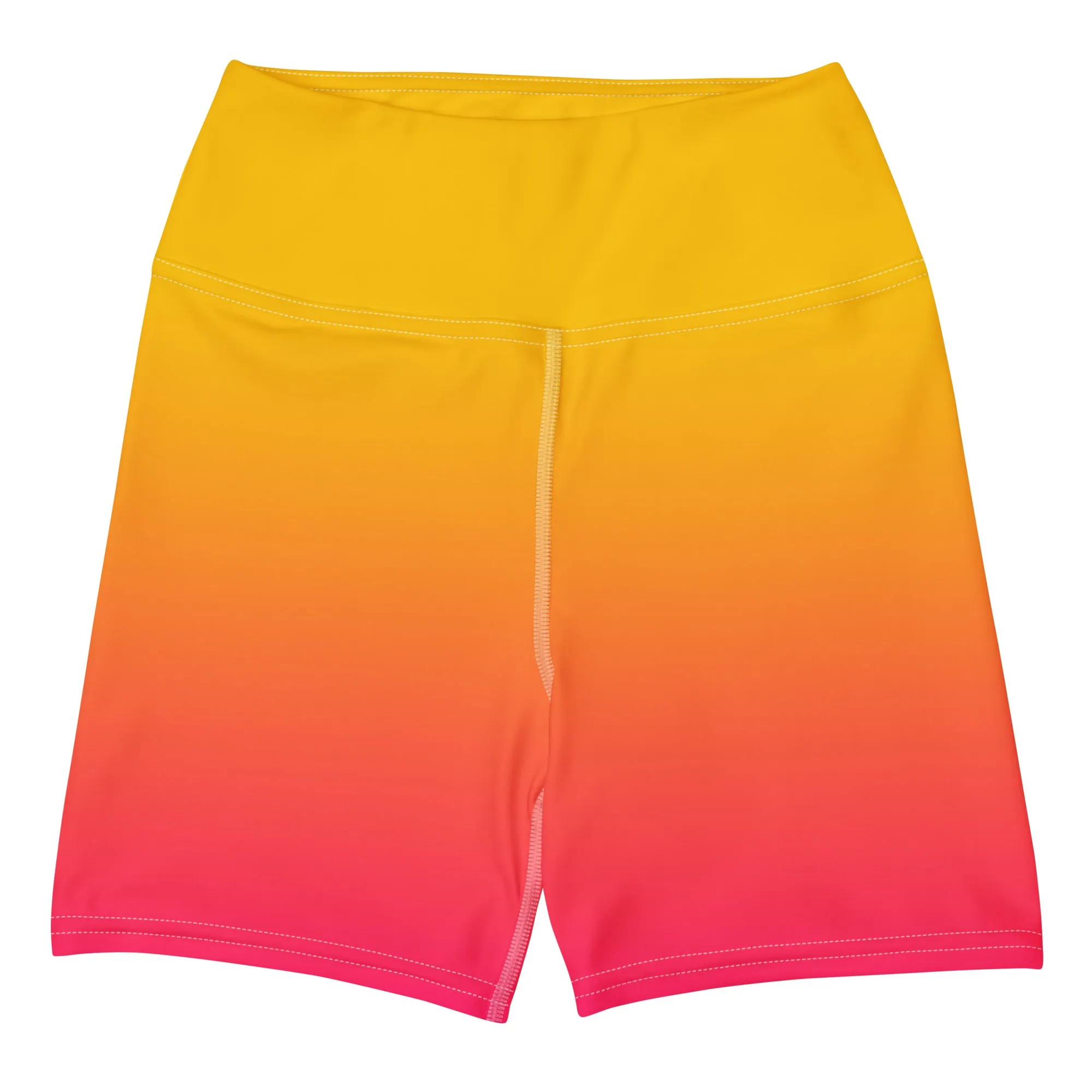 Sunset Sorbet Ombre Yoga Shorts