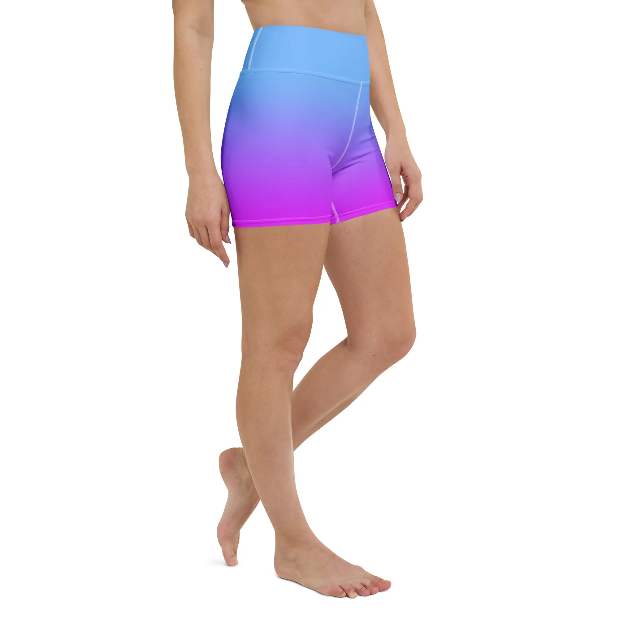 Sunset Sorbet Ombre Yoga Shorts