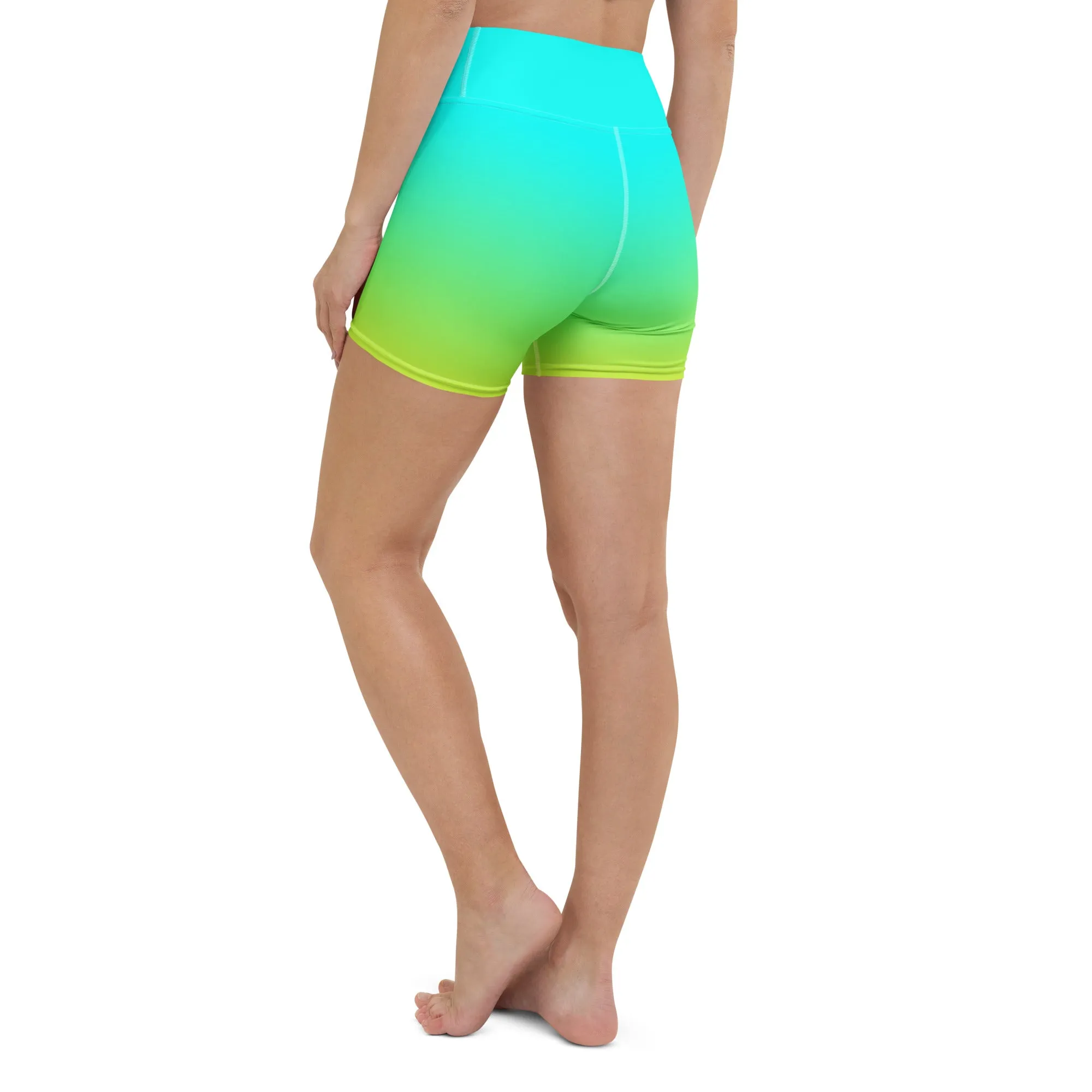 Sunset Sorbet Ombre Yoga Shorts