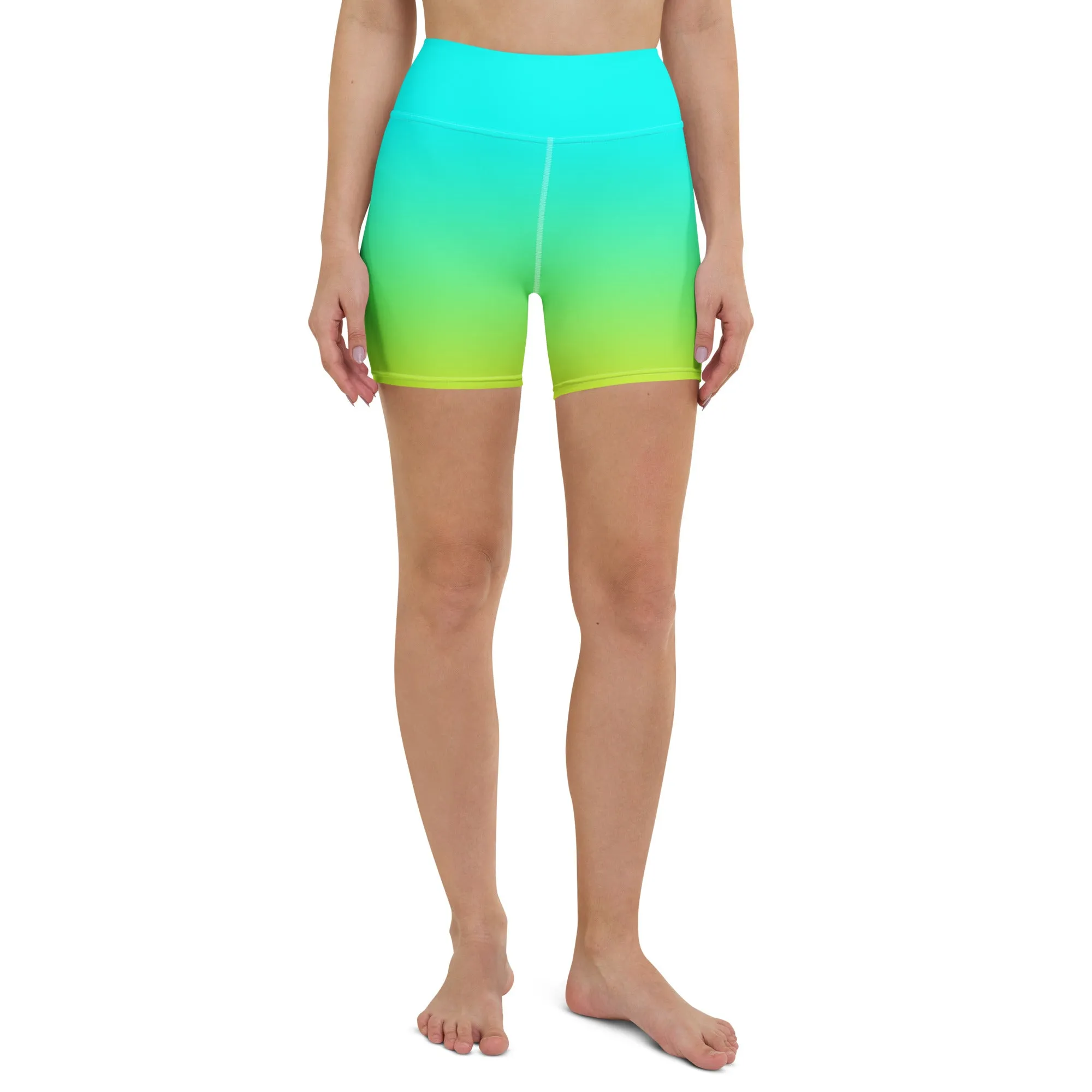 Sunset Sorbet Ombre Yoga Shorts