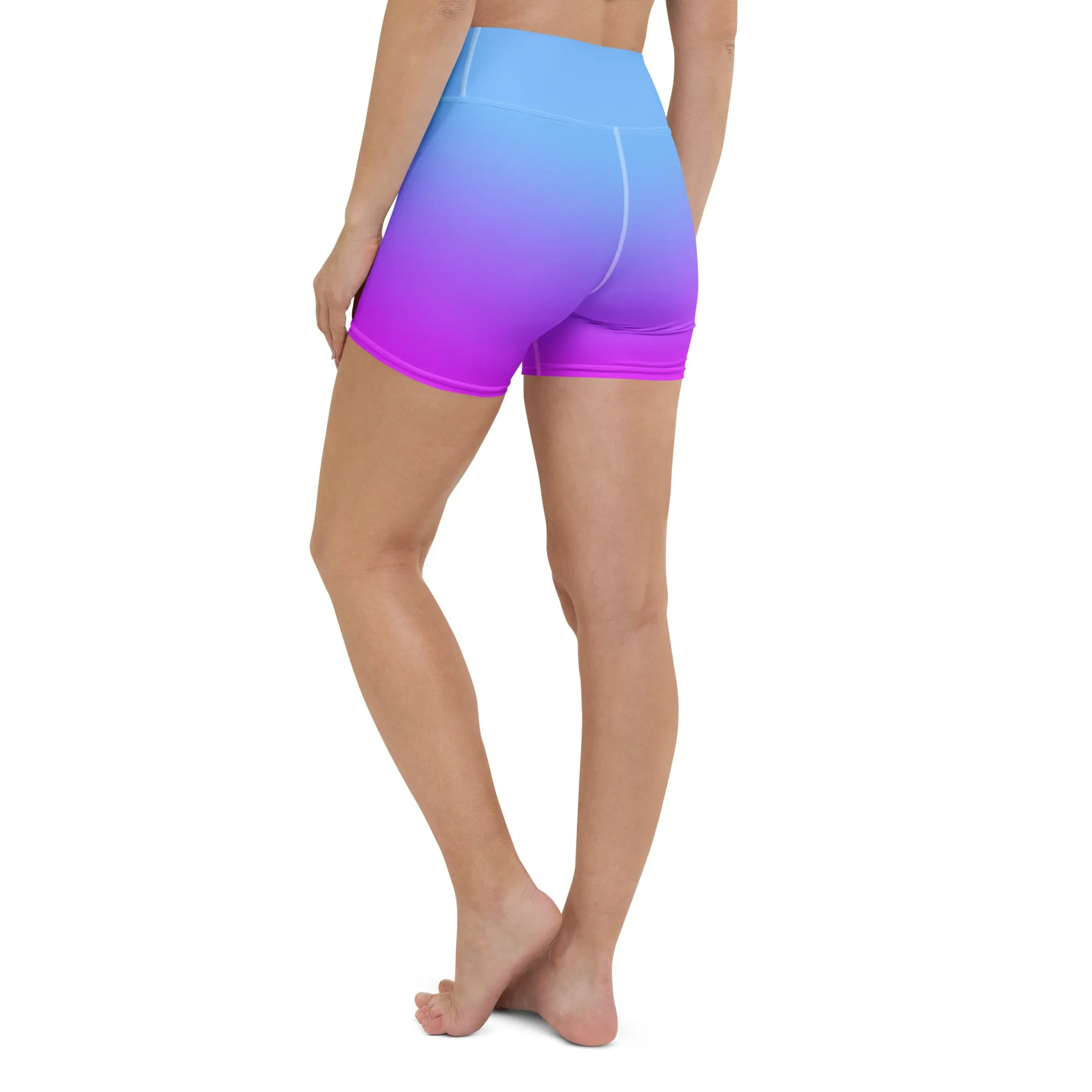 Sunset Sorbet Ombre Yoga Shorts