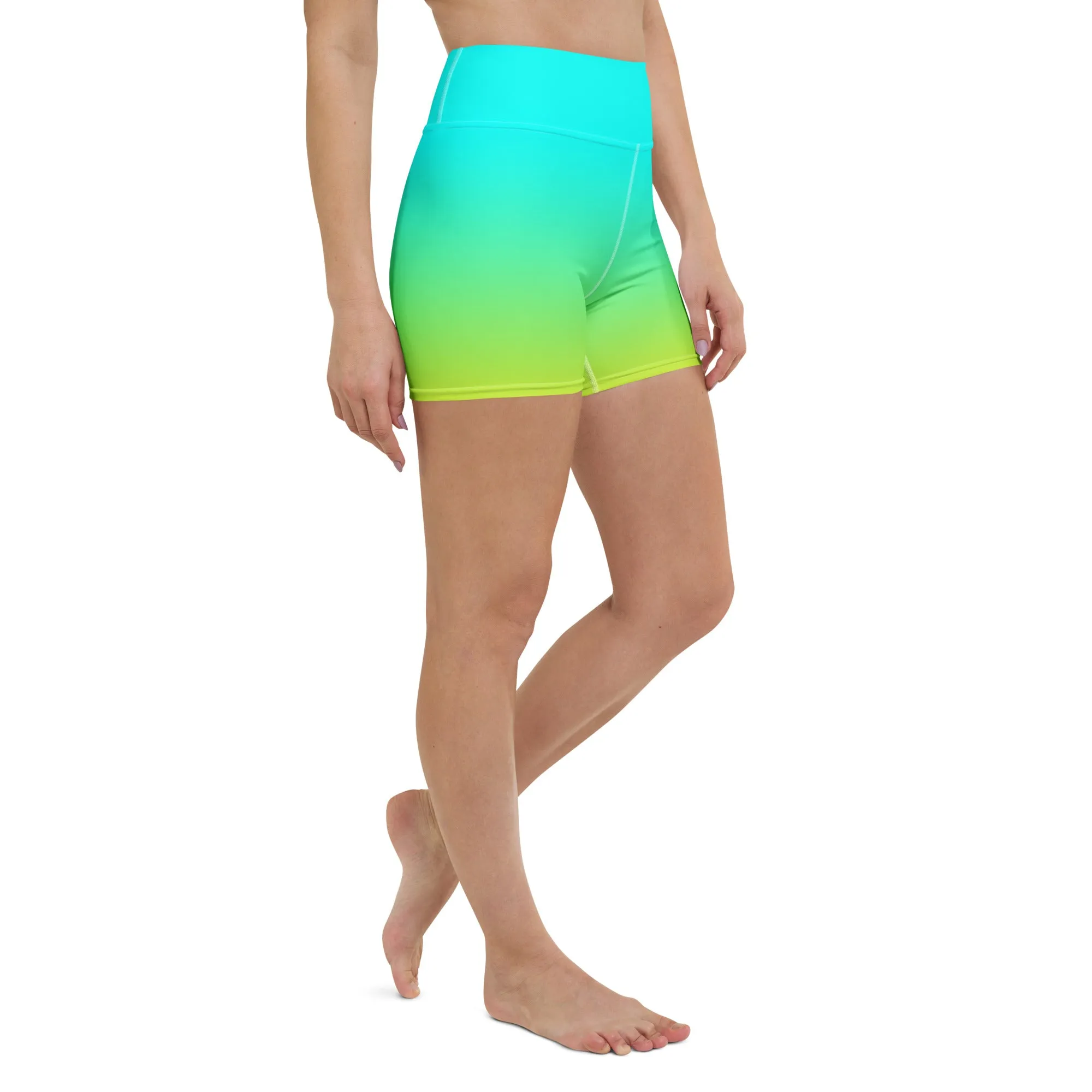 Sunset Sorbet Ombre Yoga Shorts