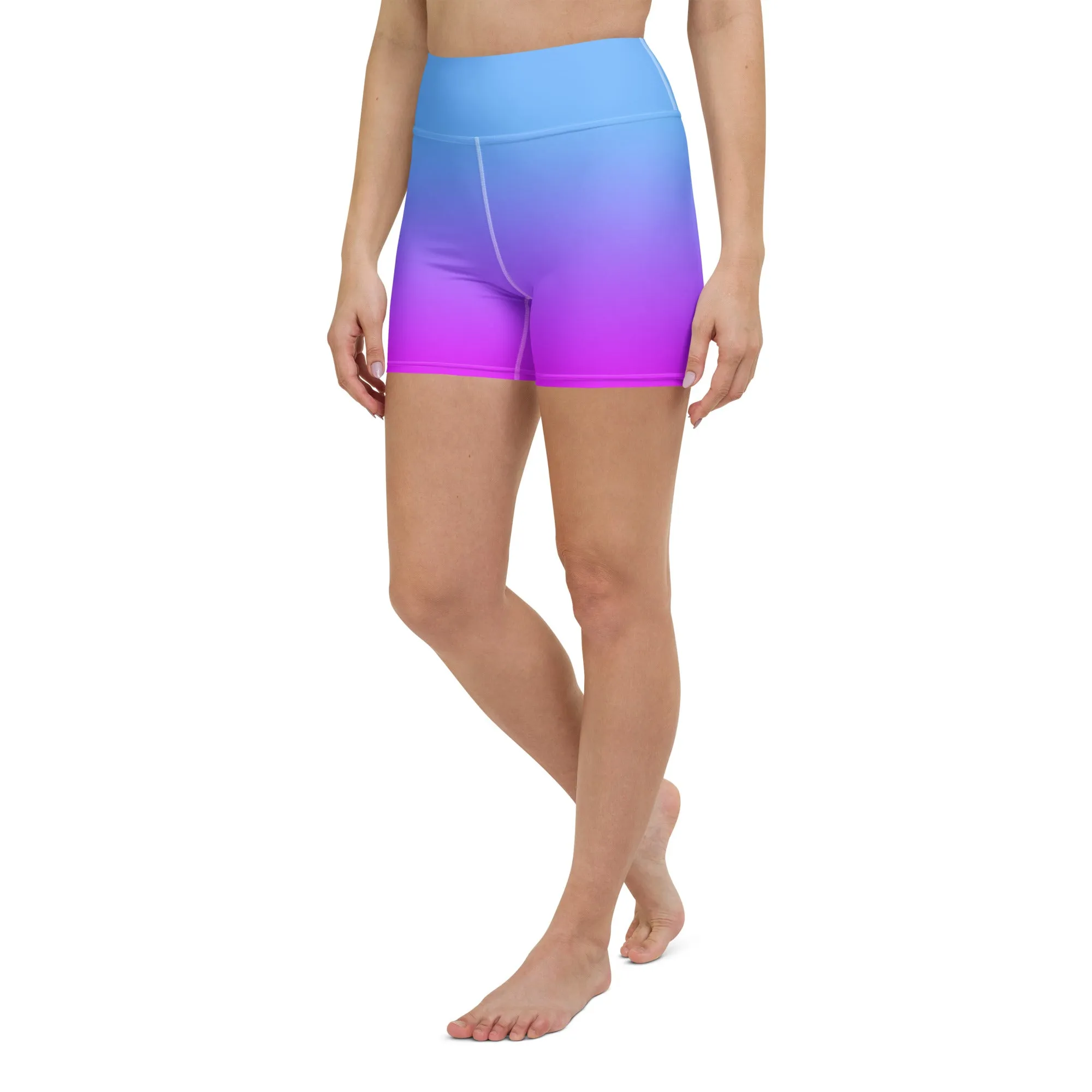 Sunset Sorbet Ombre Yoga Shorts