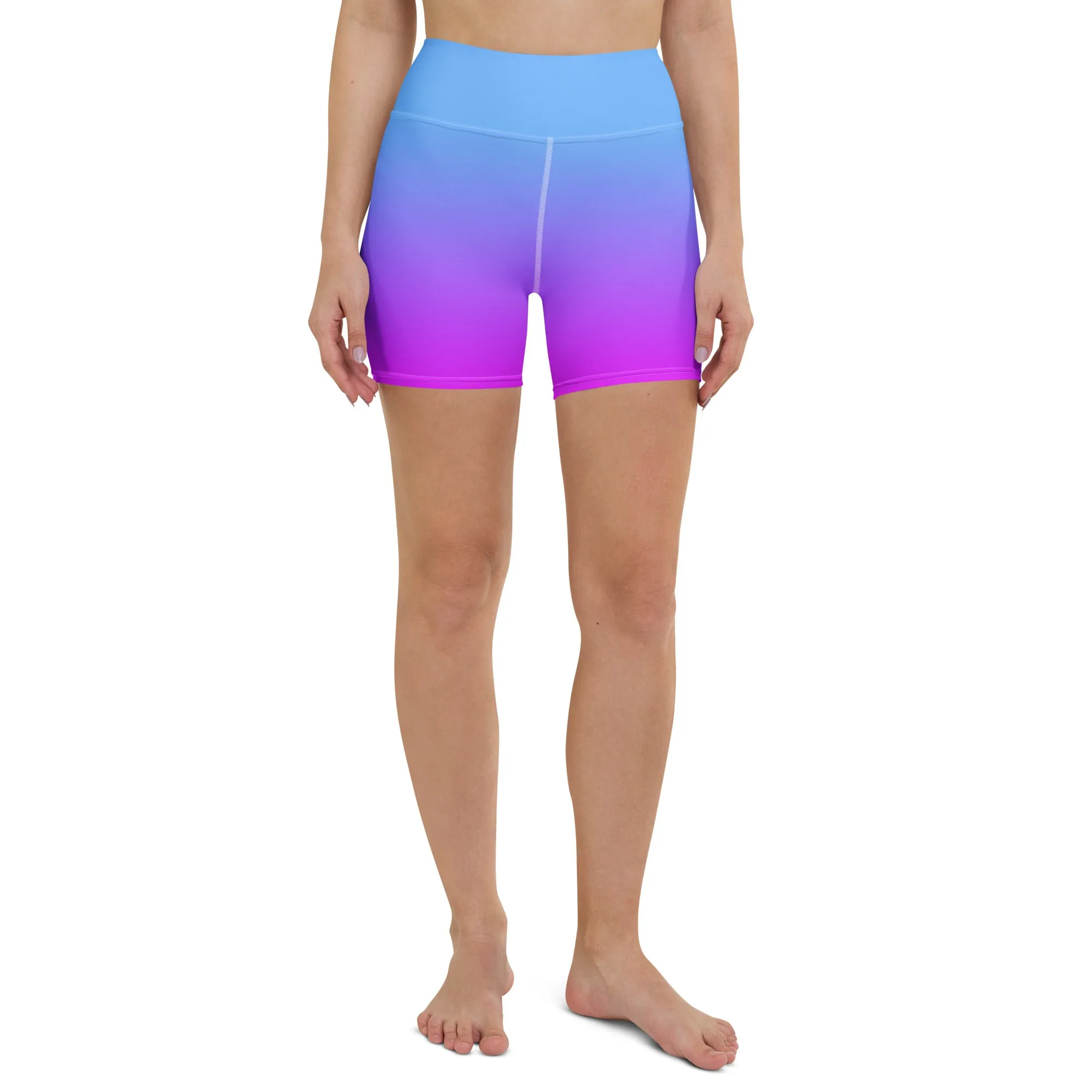 Sunset Sorbet Ombre Yoga Shorts