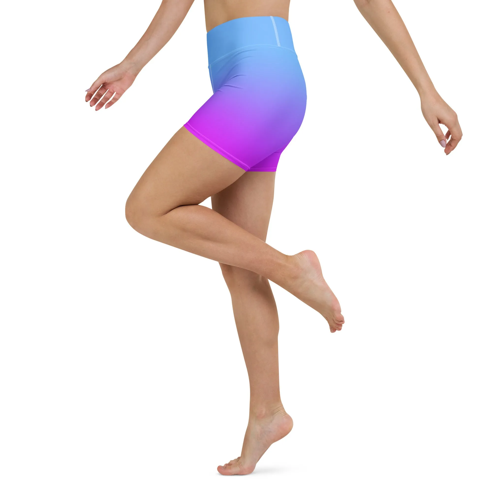 Sunset Sorbet Ombre Yoga Shorts