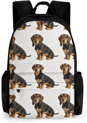 Supdreamc Lightweight Daypack for Camping Business Walking Cycling - Large Capacity Anti-Theft Multipurpose Bookbag, Crazy Pet Dog Art Gym Outdoor Hiking Backpack