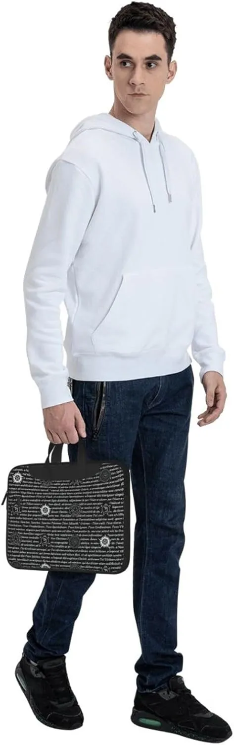 Supernatural Inspiration Print Laptop Bag,Can Use It Freely As A Shoulder Bag,Crossbody Bag,And Briefcase