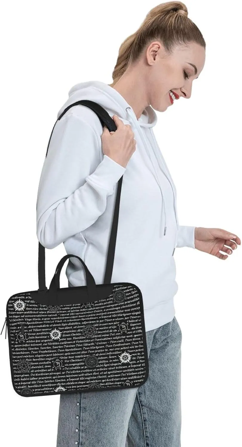 Supernatural Inspiration Print Laptop Bag,Can Use It Freely As A Shoulder Bag,Crossbody Bag,And Briefcase
