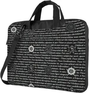 Supernatural Inspiration Print Laptop Bag,Can Use It Freely As A Shoulder Bag,Crossbody Bag,And Briefcase