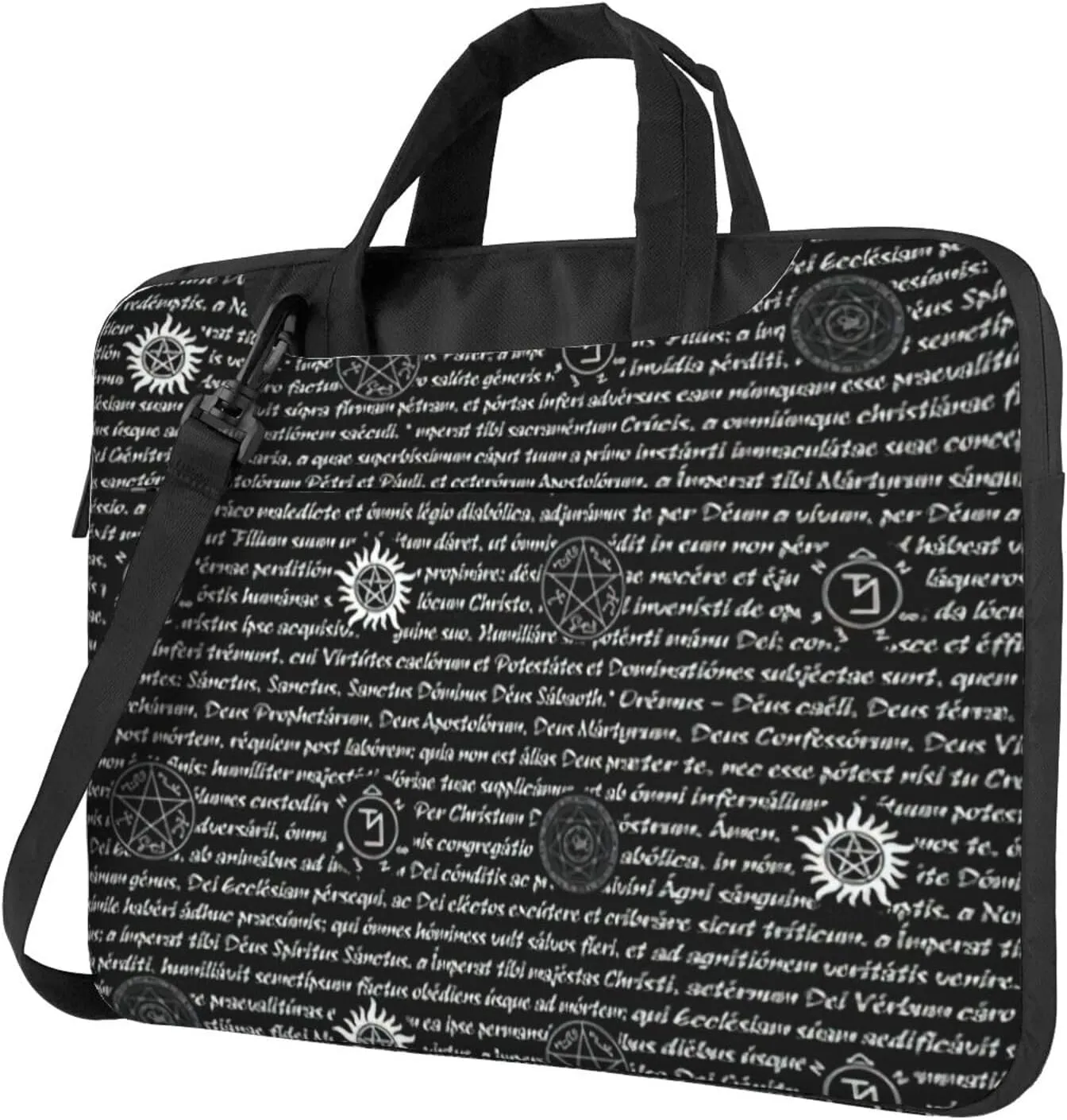 Supernatural Inspiration Print Laptop Bag,Can Use It Freely As A Shoulder Bag,Crossbody Bag,And Briefcase