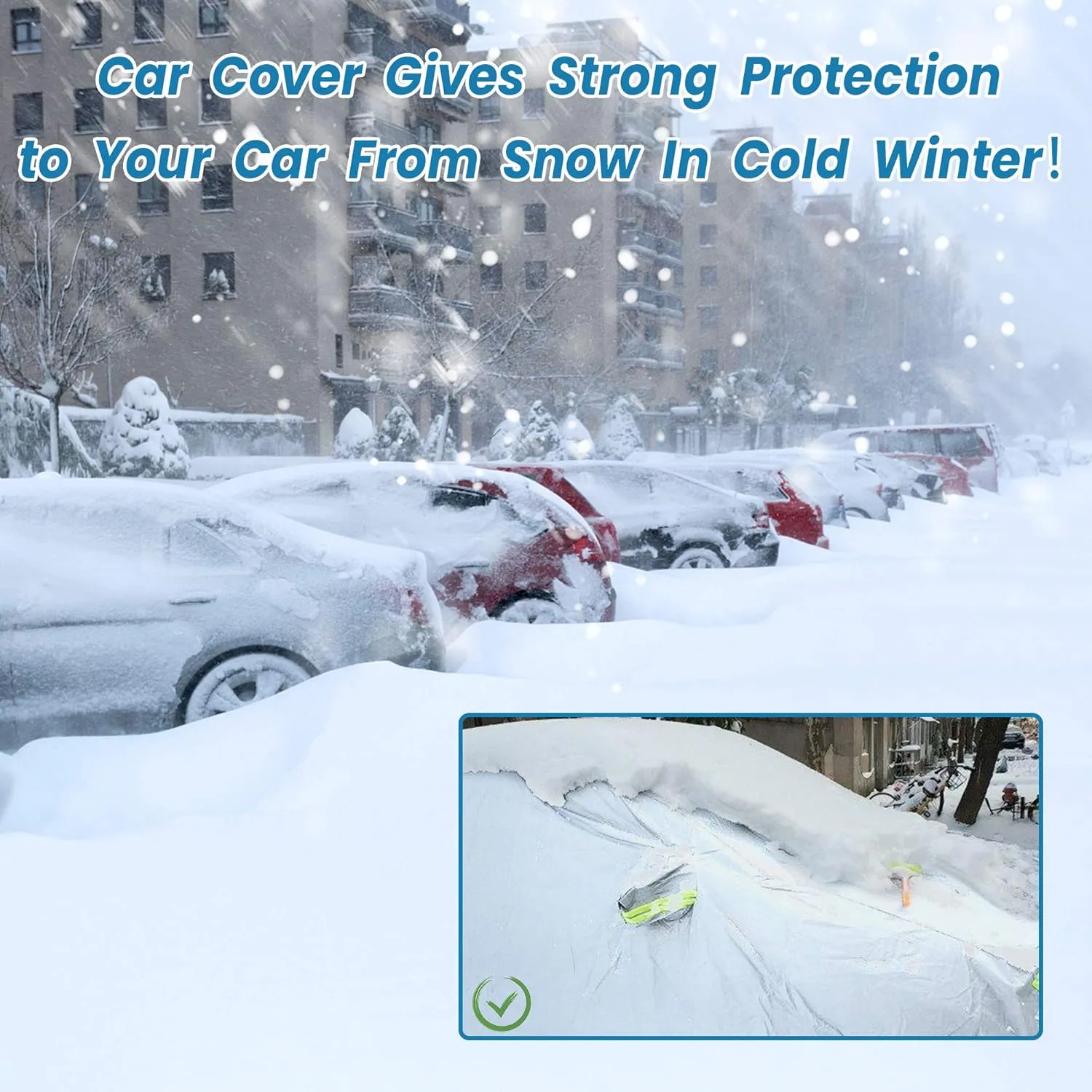 SUV Car Cover Waterproof All Weather, Outdoor Car Covers for Automobiles Car Covers Universal Fit SUV Up to 181’’