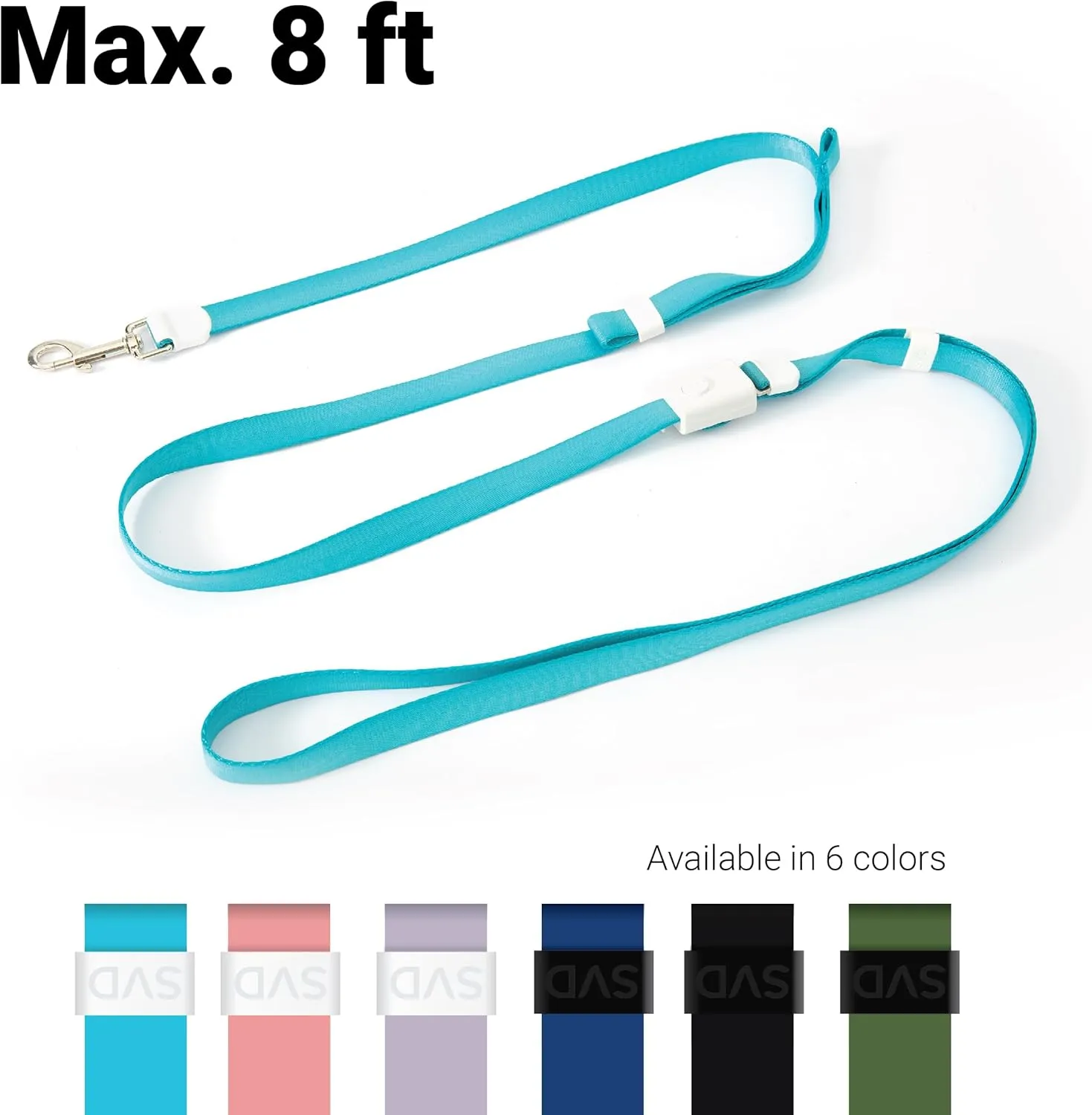 SVD.PET 4-in-1 Hands Free Dog Leash, Versatile Crossbody Dog Leash with Easy Release Buckle, Adjustable Waist Fit for Walking, Jogging and Running Your Pet (Sky Blue)