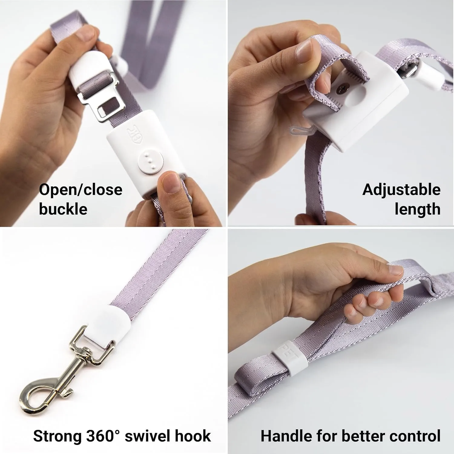SVD.PET 4-in-1 Hands Free Dog Leash, Versatile Crossbody Dog Leash with Easy Release Buckle, Adjustable Waist Fit for Walking, Jogging and Running Your Pet (Sky Blue)