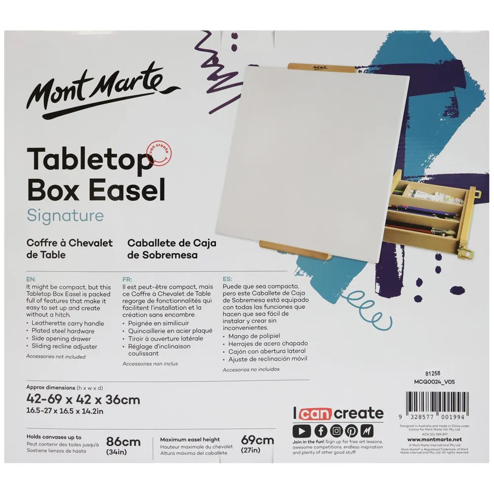 Tabletop Box Easel Signature