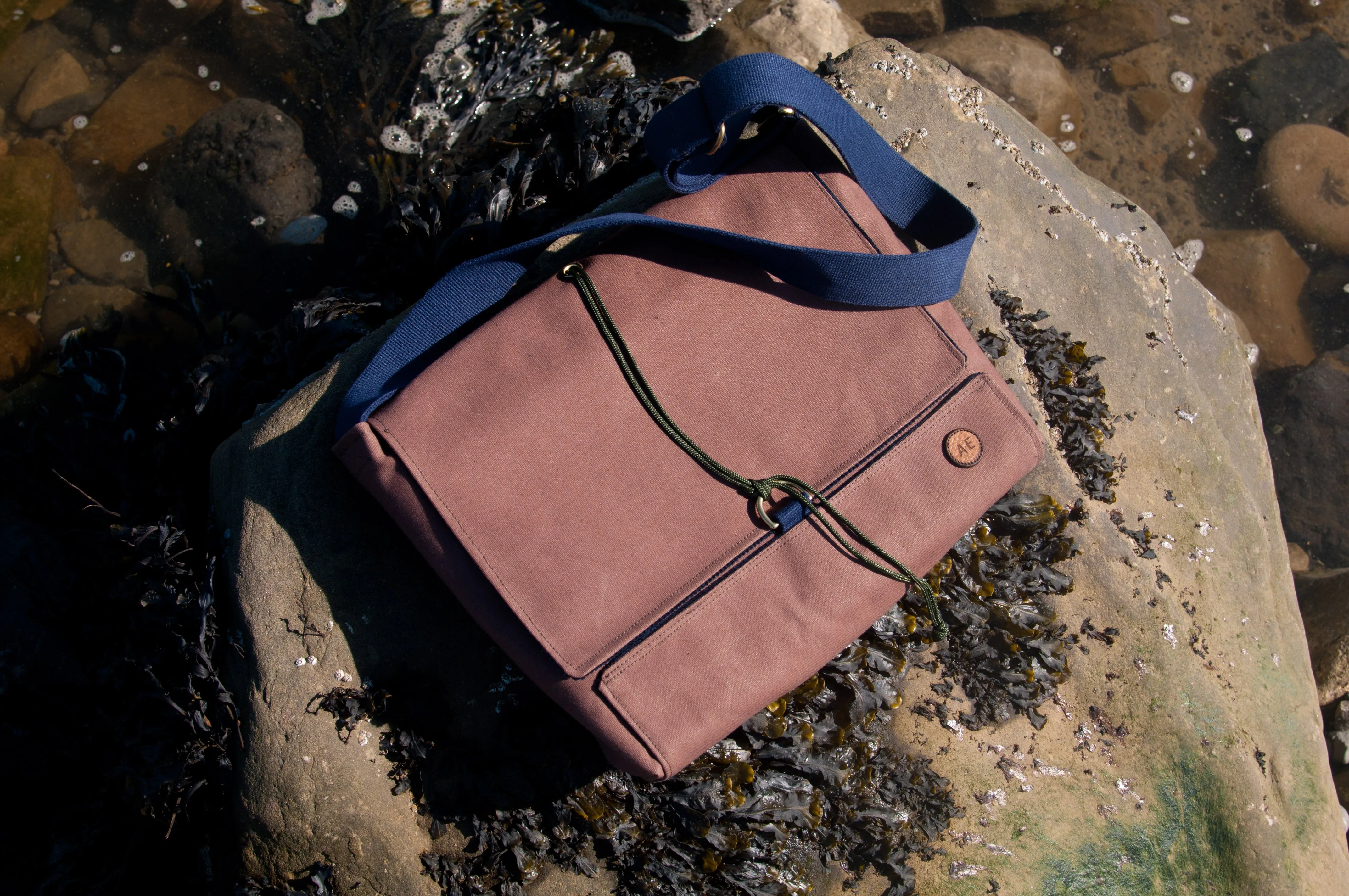 Tan Canvas Satchel