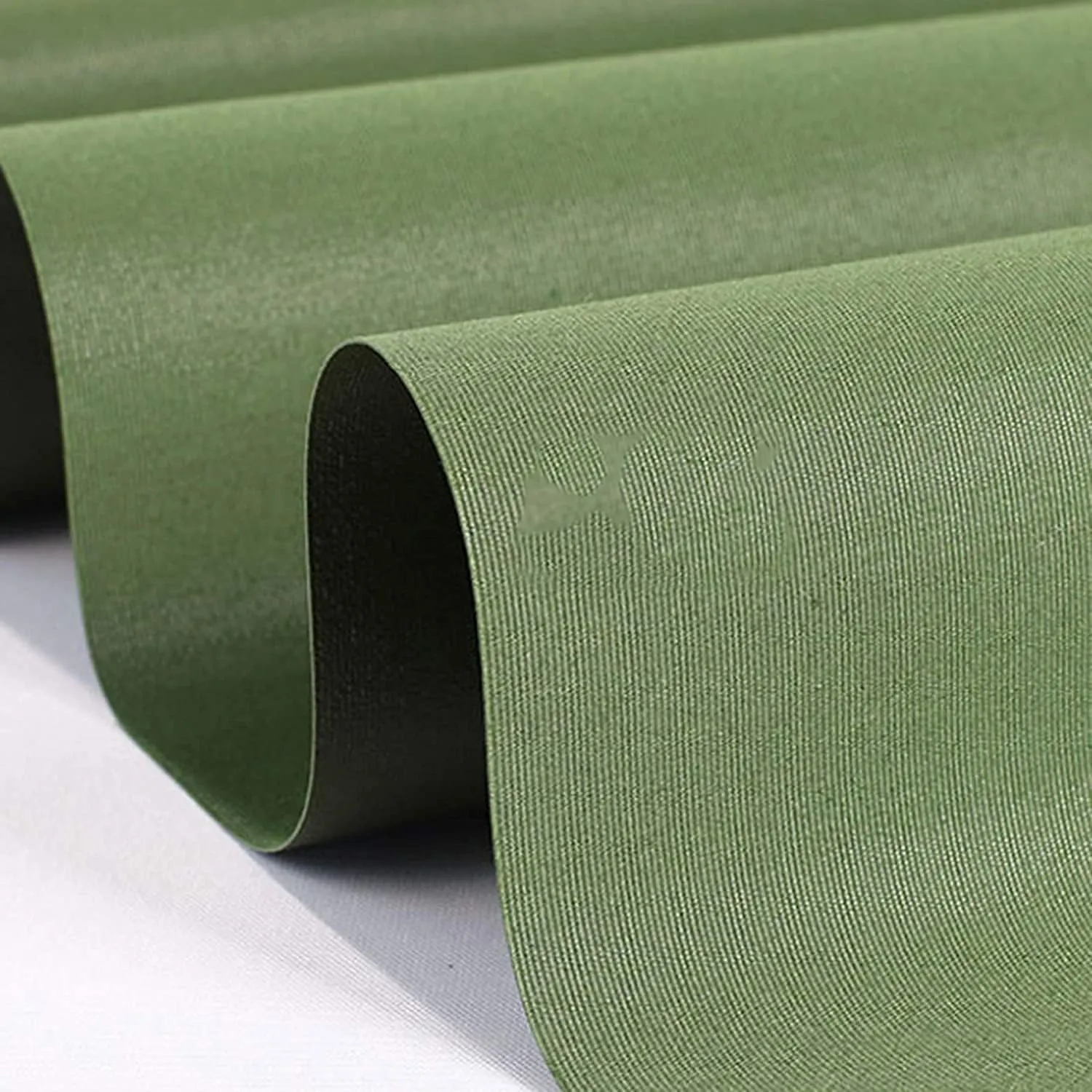 Tarpaulin, Waterproof Heavy-Duty Green Tarp Sheet Premium Quality-Canvas，for Outdoor Camping Truck Car, Double Side Army Green,5x6m