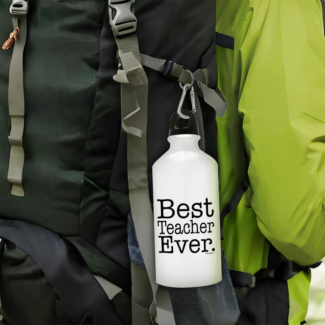 Teacher Gifts for Women Teacher Water Bottle Best Teacher Ever Best Teacher Gifts for Teachers Gift Aluminum Water Bottle with Cap & Sport Top Teacher