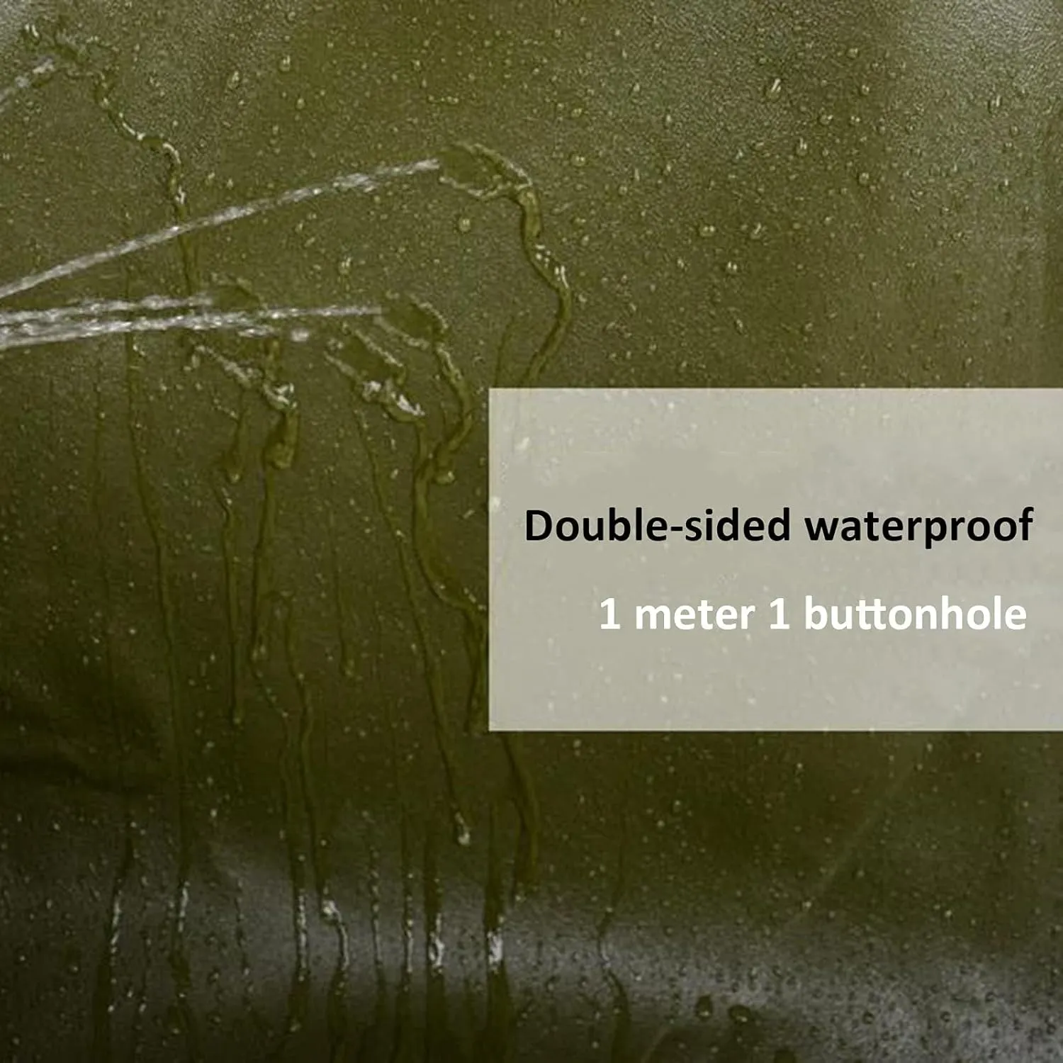 Tent Canvas Shade Cloth Tarpaulin Waterproof Heavy Duty Thicken Tarps Rainproof Cloth with Grommets, 19.6X26.2ft/6X8m