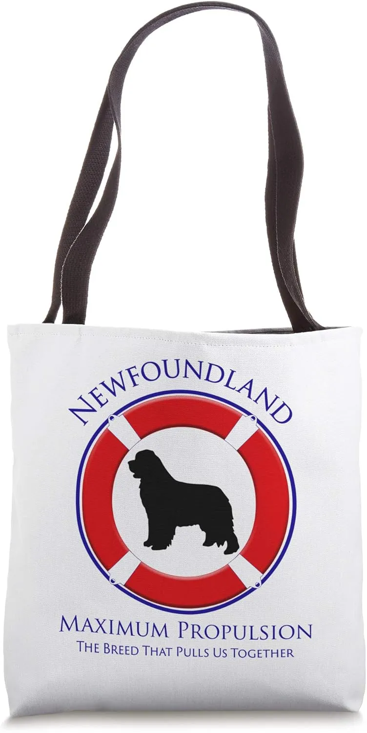 The Newfoundland Dog: Maximum Propulsion Tote Bag