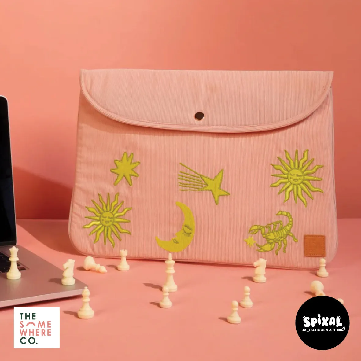 The Somewhere Co Laptop Sleeve 16 inch Soleil Corduroy