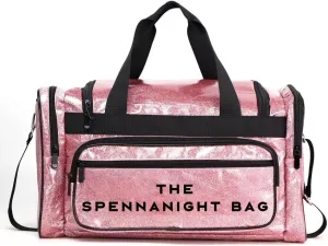 The Spennanight Bag Reinforced Portable Glitter Duffle Gym Travel Luggage Weekender Overnight Bags for Women
