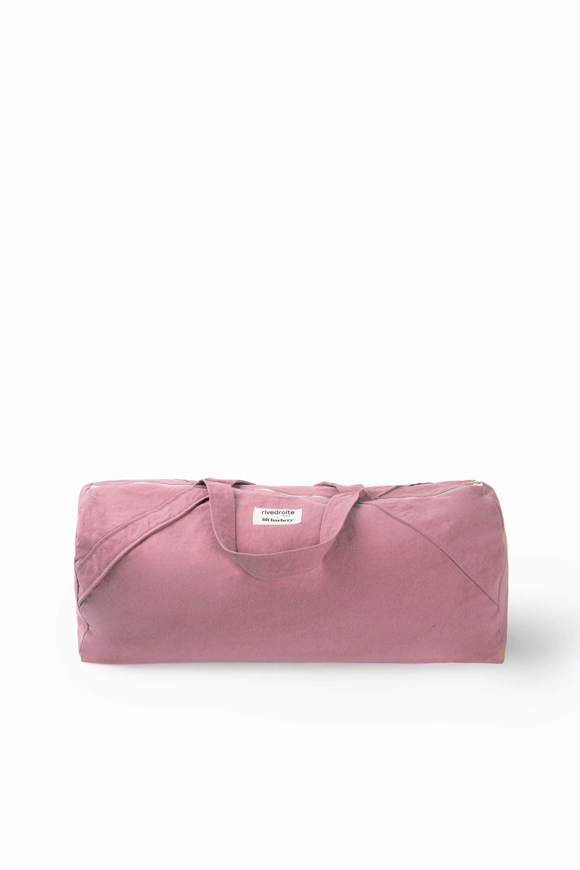 The yoga bag in collaboration with Lili Barbery - Recycled cotton Bois de Rose