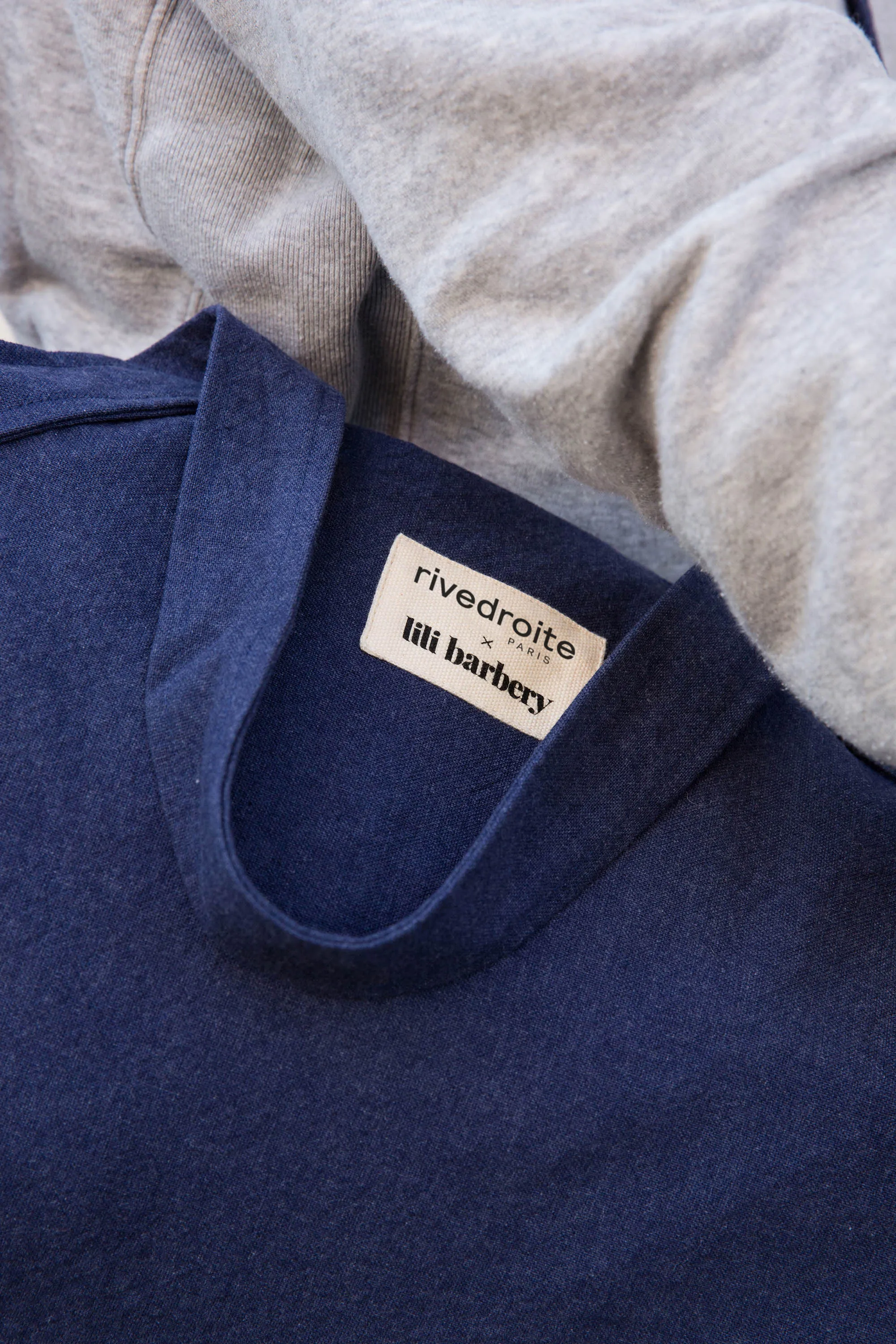 The yoga bag in collaboration with Lili Barbery - Recycled cotton Midnight Blue