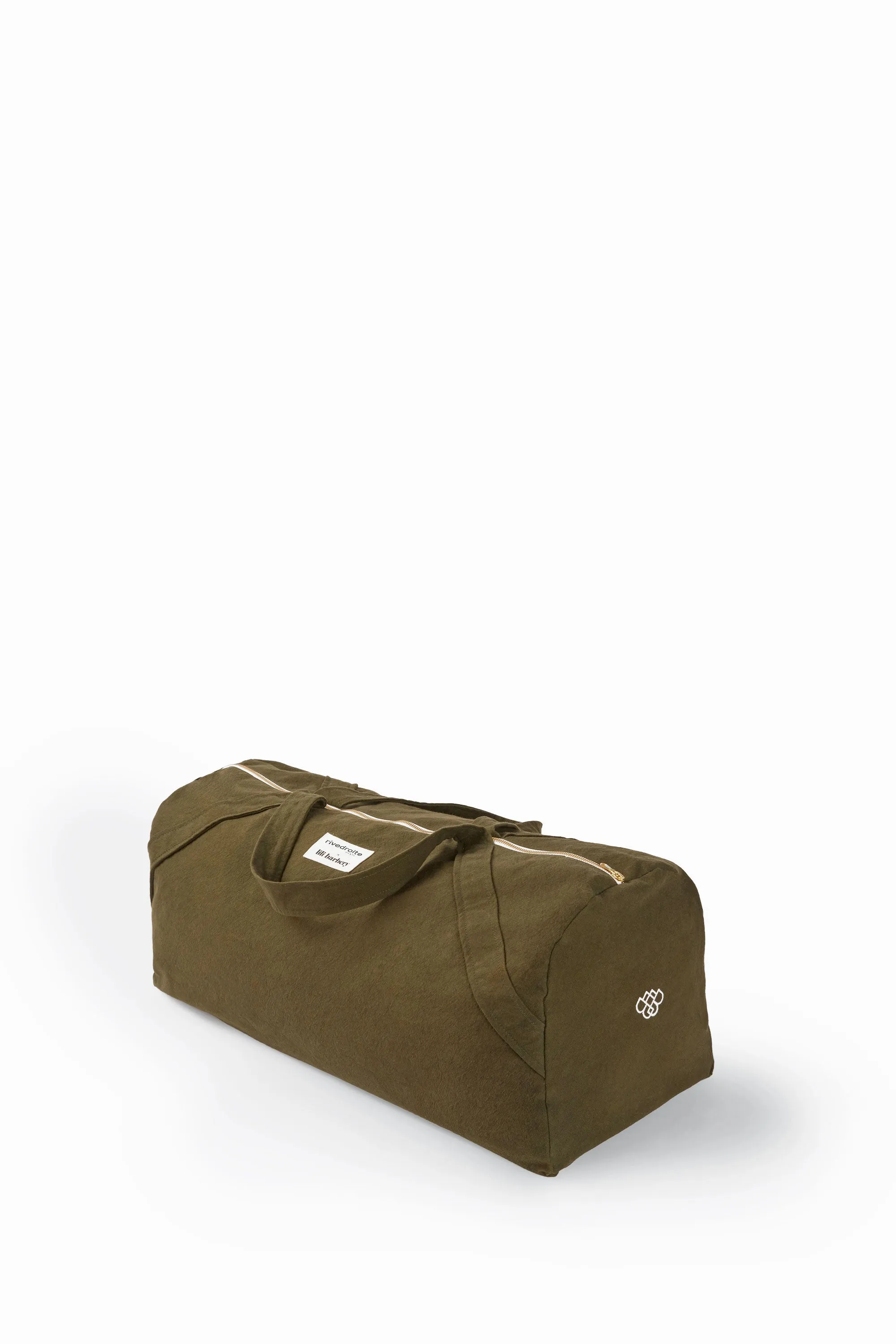 The yoga bag in collaboration with Lili Barbery - Recycled cotton Military Green