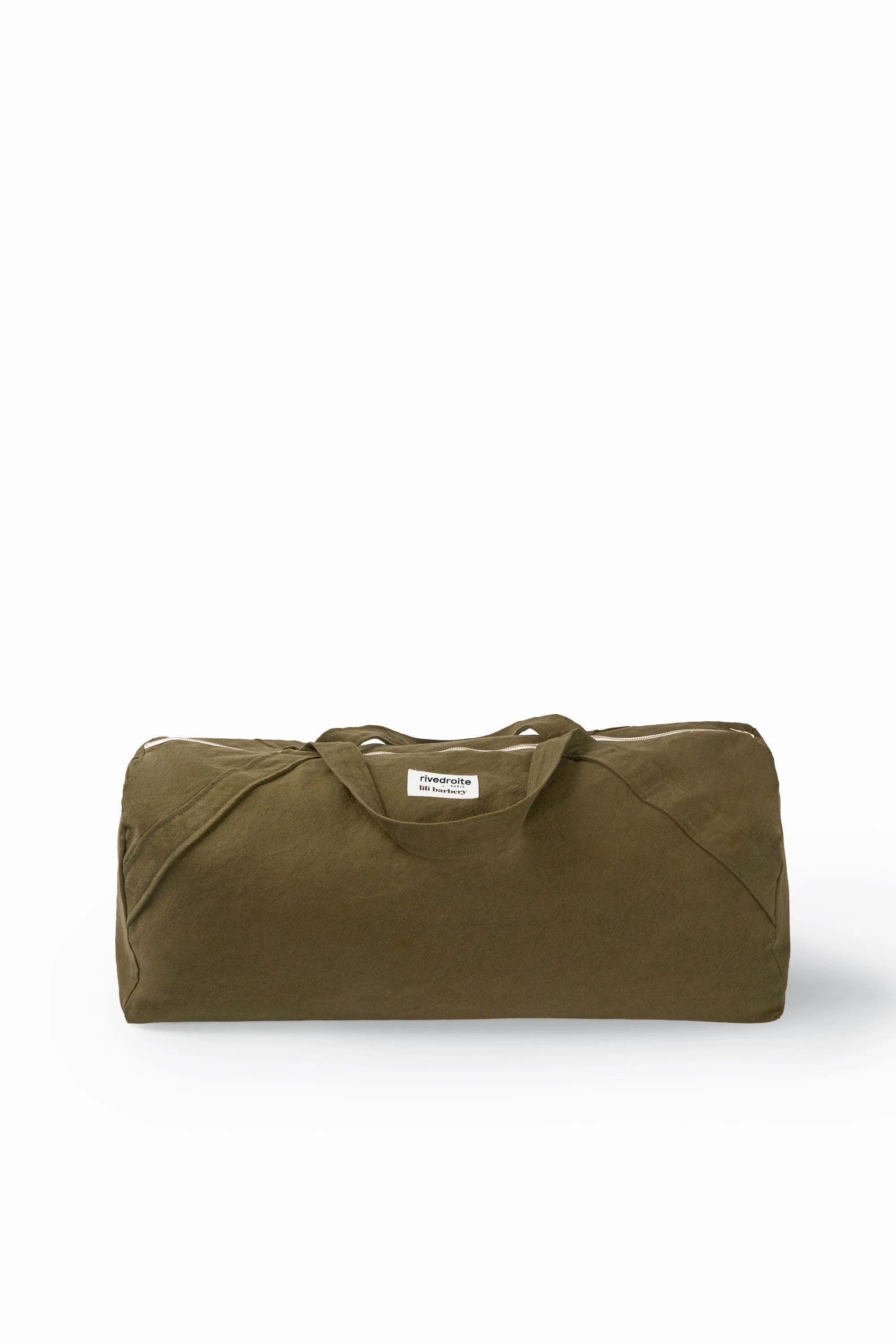 The yoga bag in collaboration with Lili Barbery - Recycled cotton Military Green