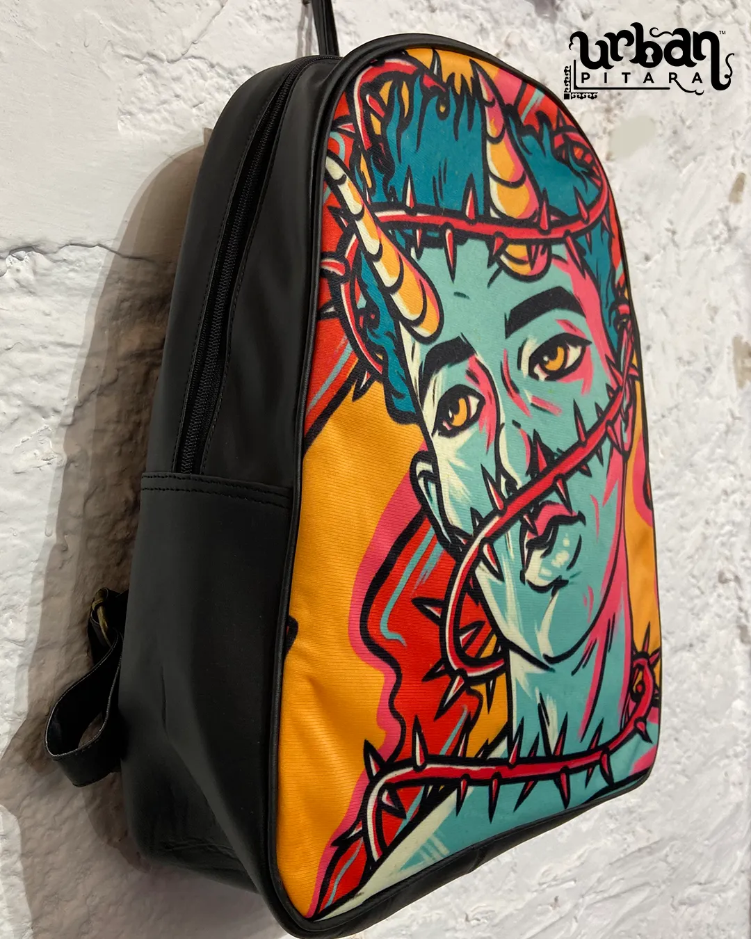 Thorns D Faux Leather Backpack