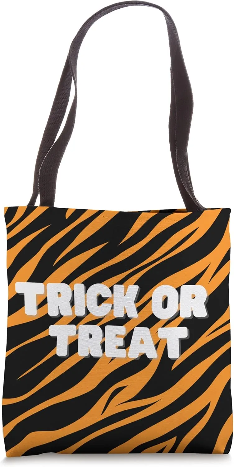 Tiger Trick or Treat Bag Tote Bag