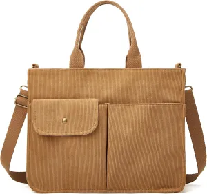 Tote Bag for Women Corduroy Shoulder Bag Handbag Casual Tote Purse Corduroy Large Capacity Hobo Bag Crossbody Bag Handbag