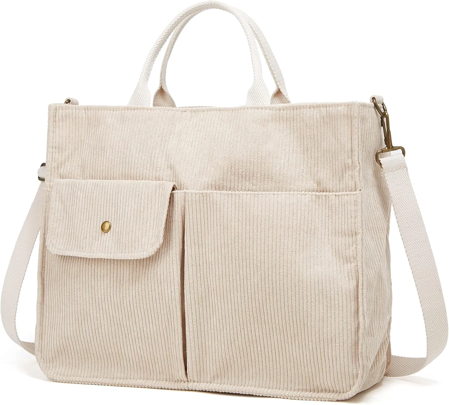 Tote Bag for Women Corduroy Shoulder Bag Handbag Casual Tote Purse Corduroy Large Capacity Hobo Bag Crossbody Bag Handbag