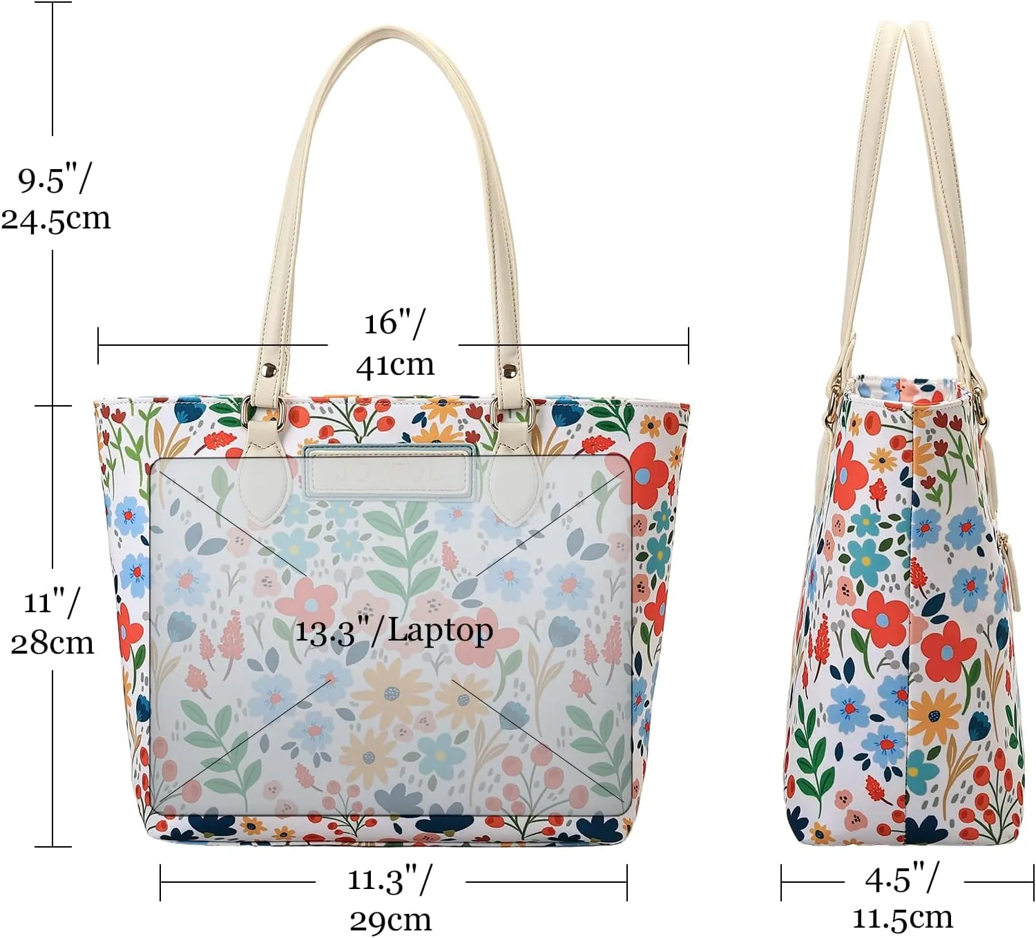 Tote bags for women, tote purse, nylon tote bag, with zipper and pockets, waterproof, lightweight