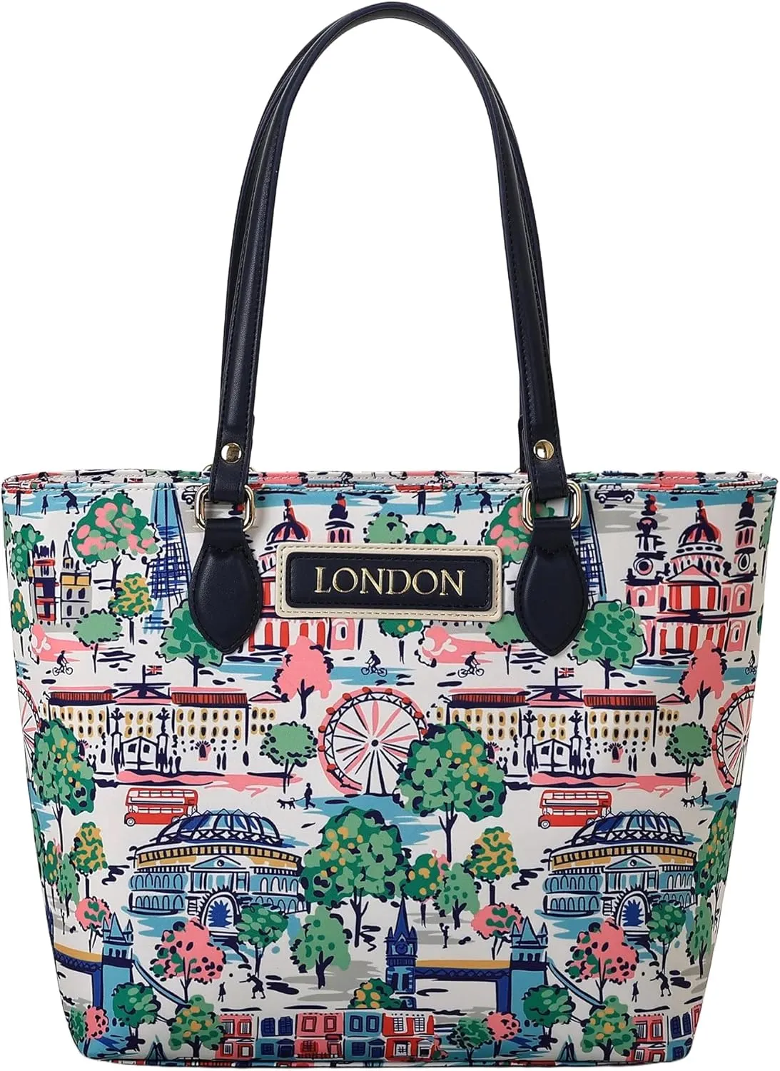 Tote bags for women, tote purse, nylon tote bag, with zipper and pockets, waterproof, lightweight