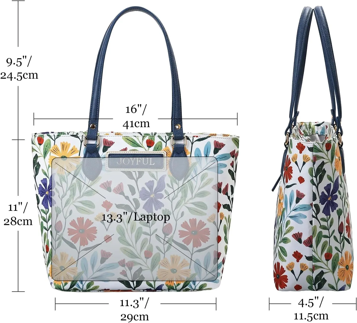 Tote bags for women, tote purse, nylon tote bag, with zipper and pockets, waterproof, lightweight