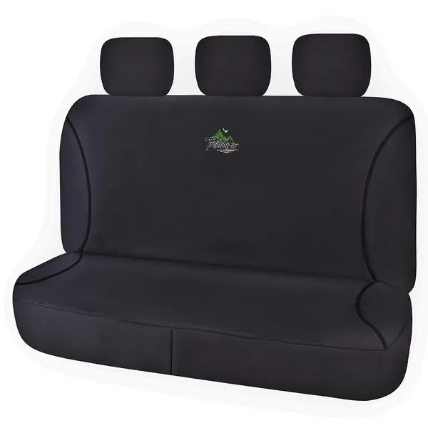 Trailblazer Universal 08H Rear With 3 Headrest Canvas Seat Cover - Black - TR0608H04