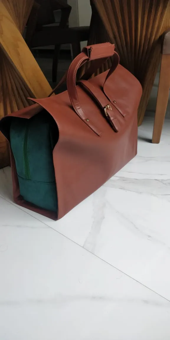 Travel suede / stripes duffle