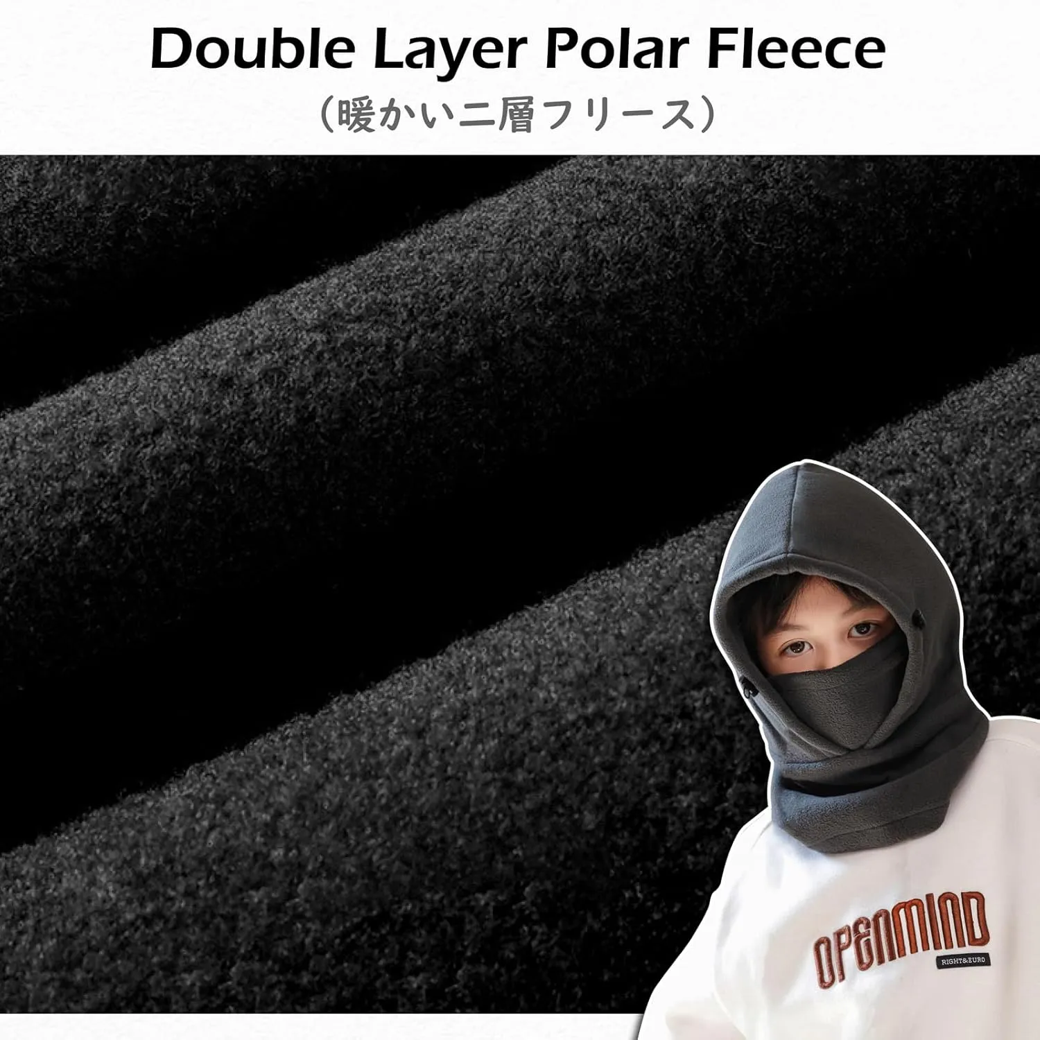 TRIWONDER Kids Winter Hats Balaclava Ski Mask for Boys Girls Toddlers Windproof Adjustable Cold Weather Face Mask Neck Warmer