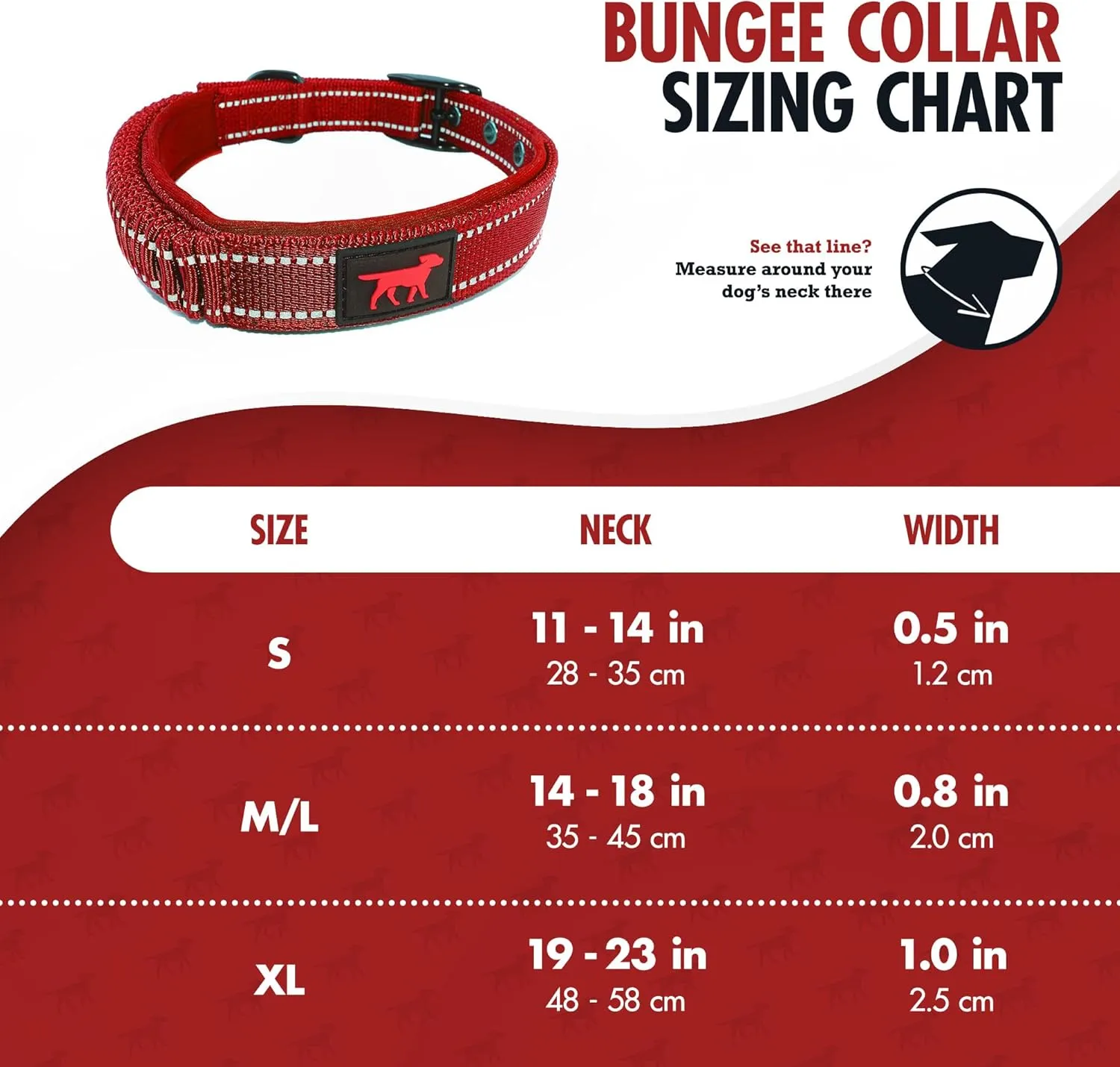 Tuff Pupper Heavy Duty Dog Collar with Handle | Ballistic Nylon Heavy Duty Collar | Padded Reflective Dog Collar with Adjustable Stainless Steel Hardware | Convenient Sizing for All Breeds