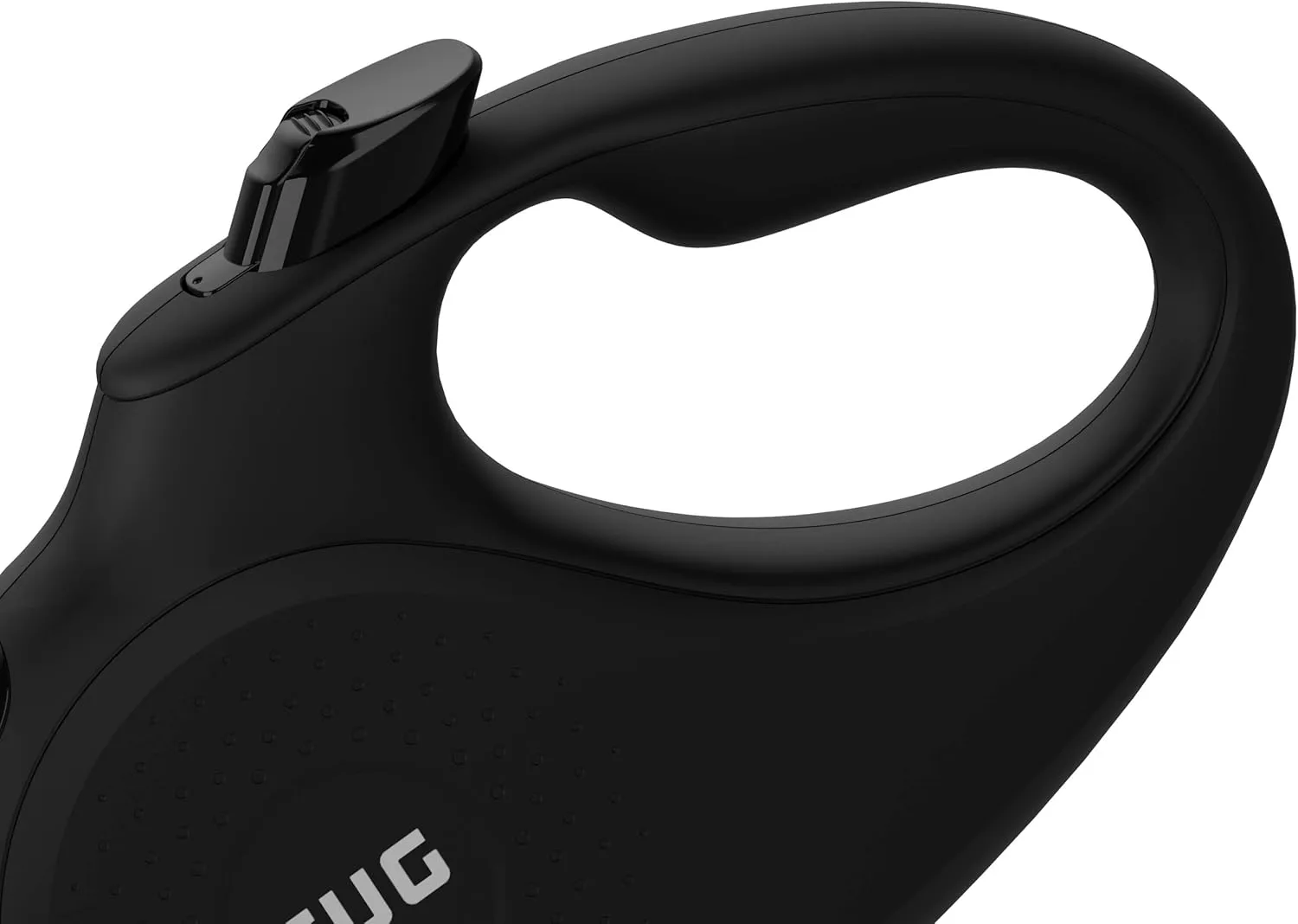 TUG Monochrome 360° Tangle-Free Retractable Dog Leash | 16 ft Strong Nylon Tape (Small, Black)