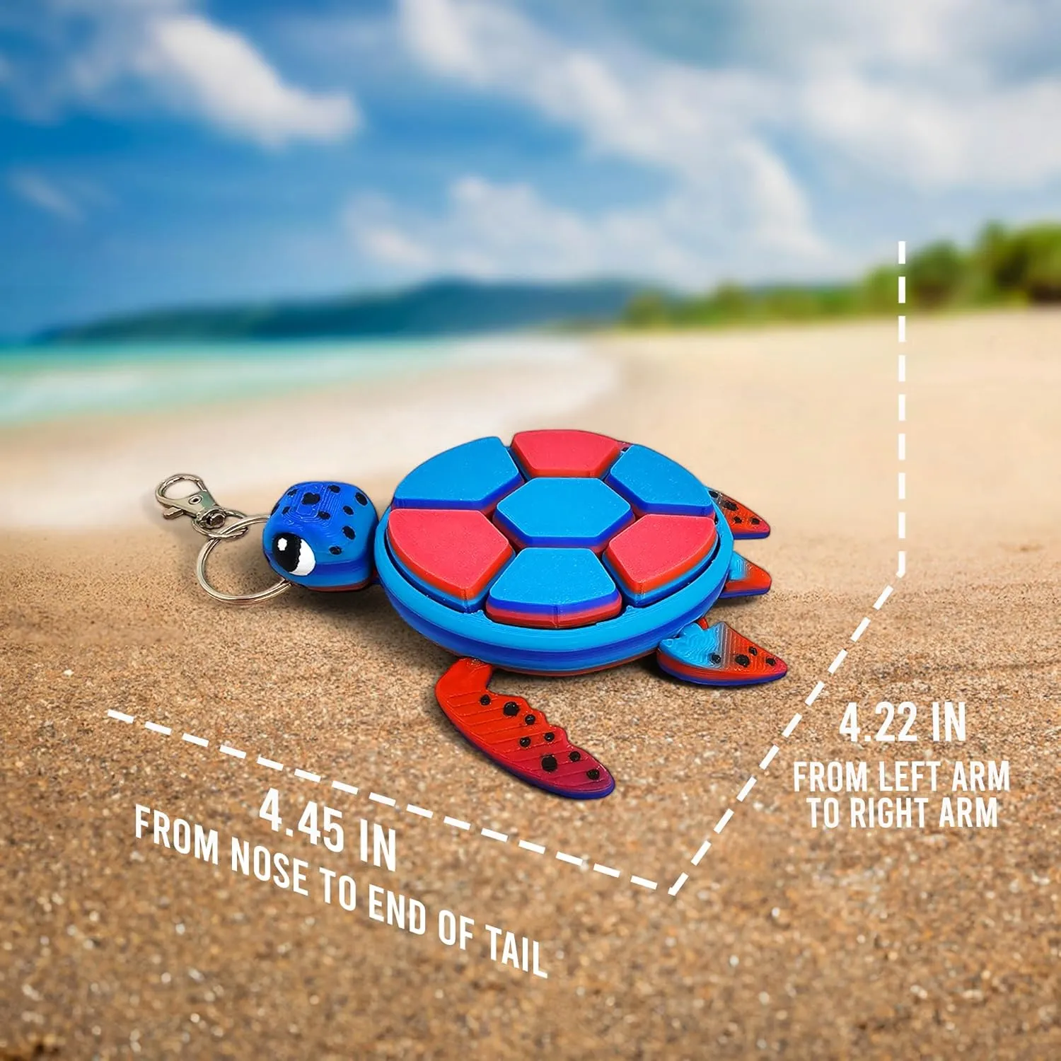 Turtle Fidget Clicker, Mechanical Clicker Shell, Sensory & Anxiety Stress Relief, Fruit & Multicolor Designs, (Multi-Color 02)