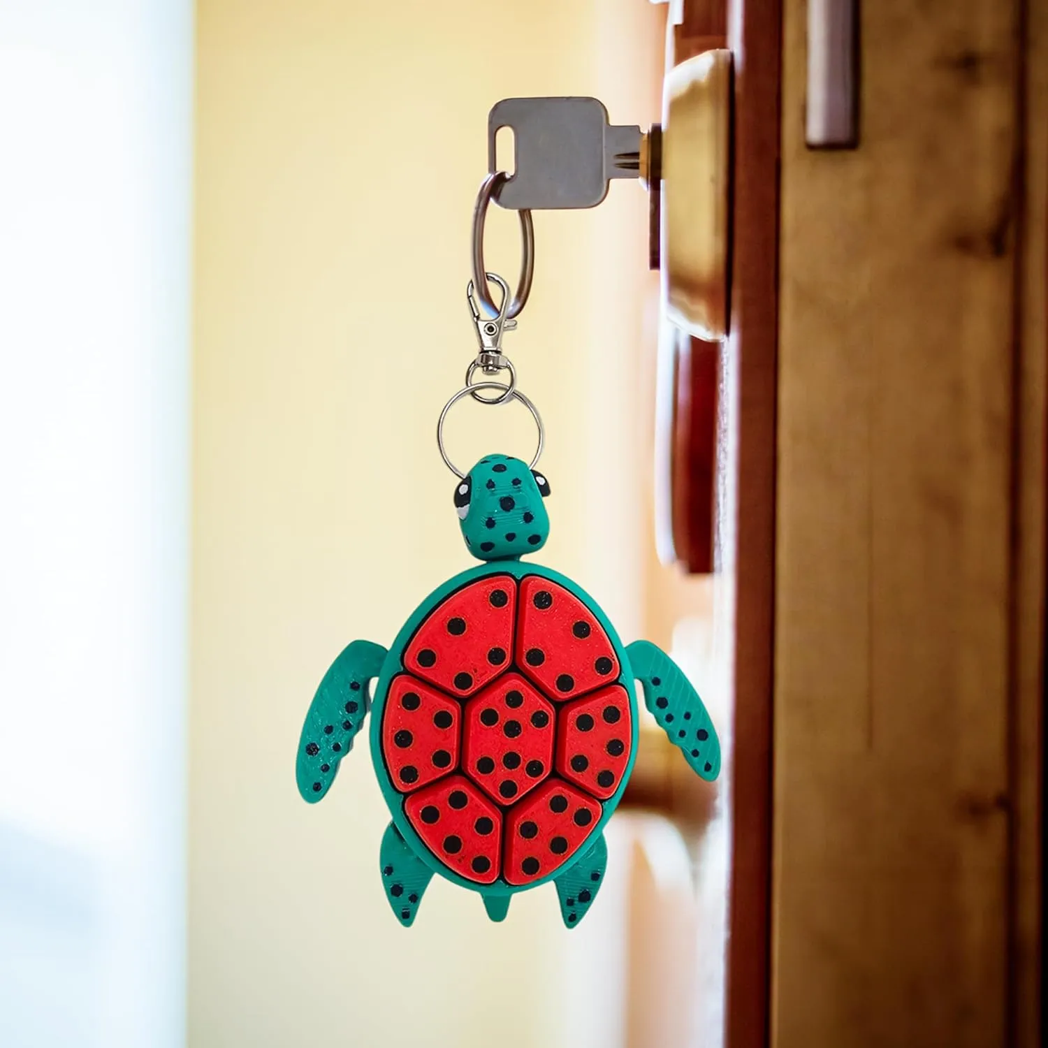 Turtle Fidget Clicker, Mechanical Clicker Shell, Sensory & Anxiety Stress Relief, Fruit & Multicolor Designs, (Multi-Color 02)