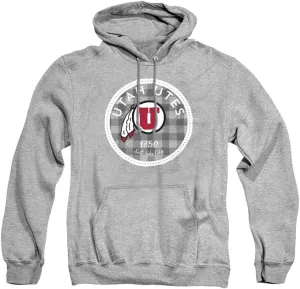University of Utah Official Plaid Badge Unisex Adult Pull-Over Hoodie
