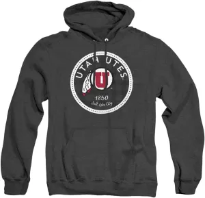 University of Utah Official Plaid Badge Unisex Adult Pull-Over Hoodie